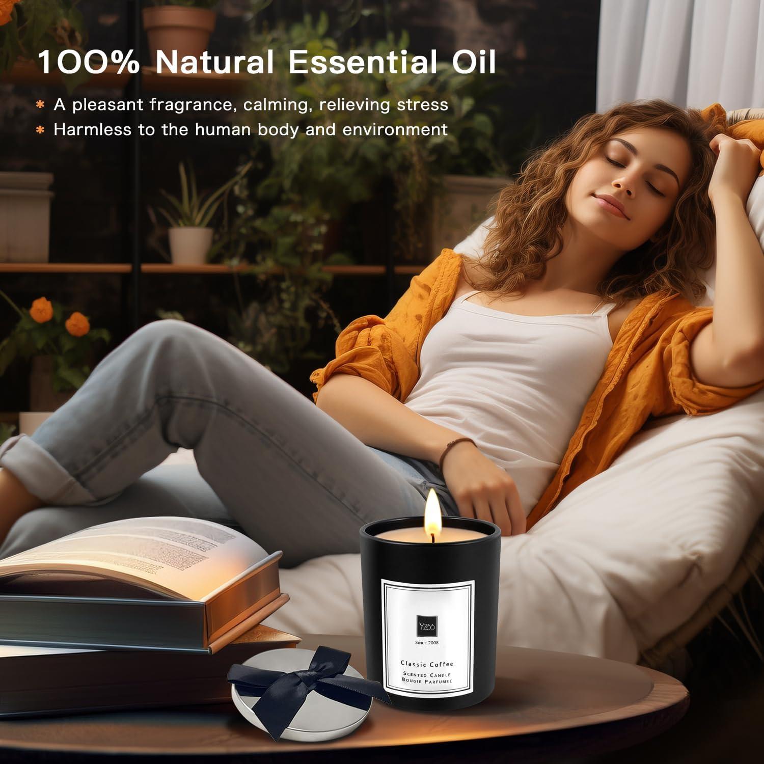 Vela Aromática de Cera de Soya Yzoo 396g - Café Clásico