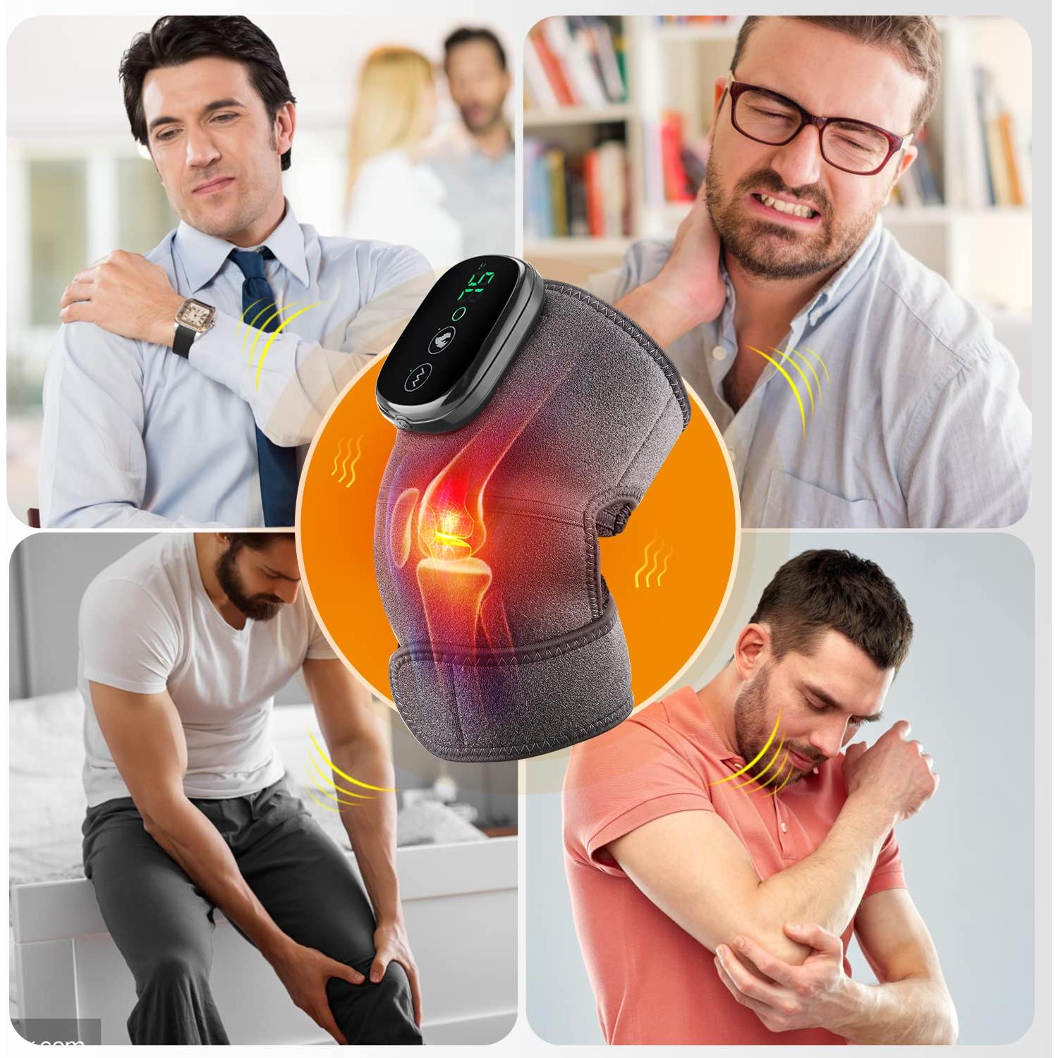 Masajeador Calentado 3 en 1 Inalámbrico Keepfit para Rodilla, Hombro y Codo