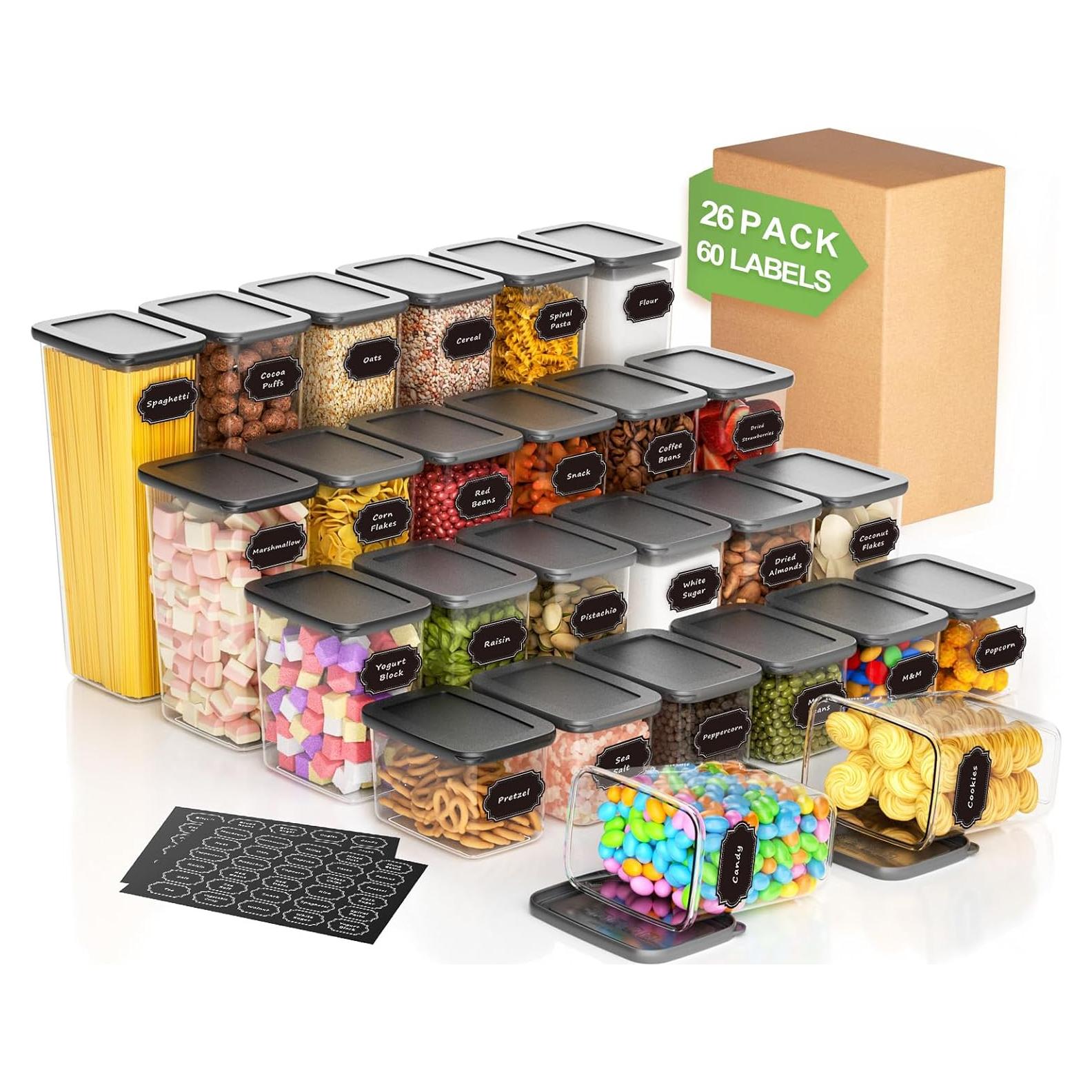 Set de 26 Contenedores de Almacenamiento Herméticos Homhut