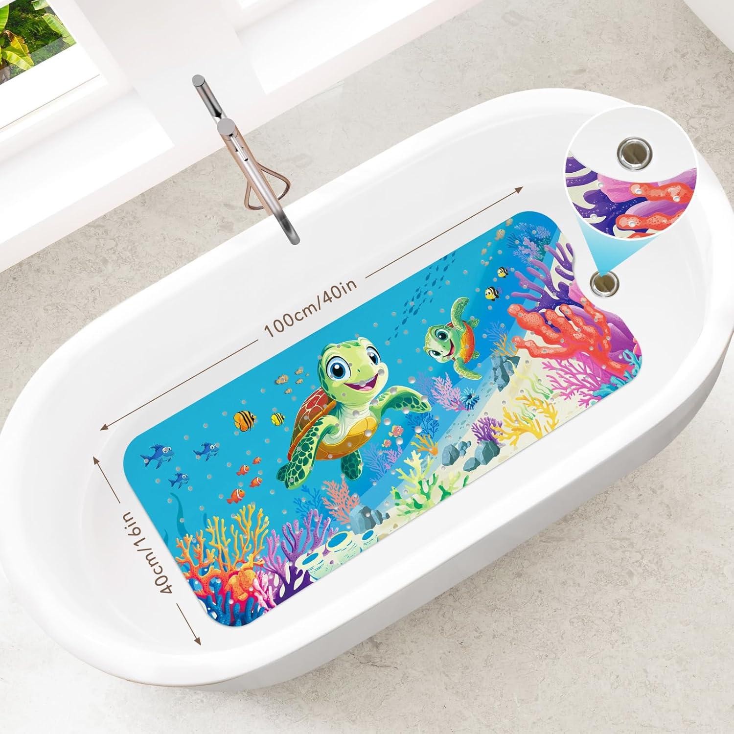 Alfombrilla de Baño Antideslizante SHUCHING Tortuga Marina 101.6x40.6cm