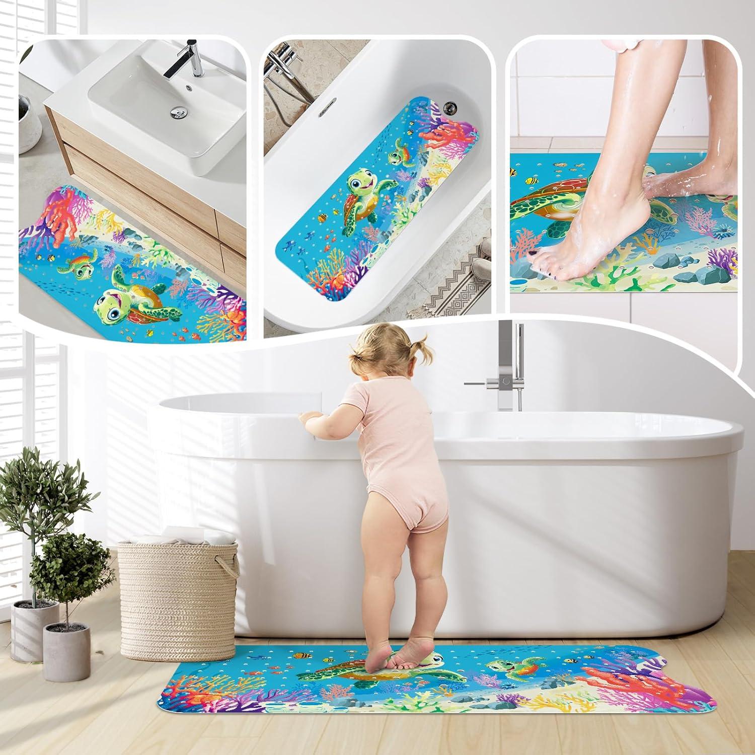 Alfombrilla de Baño Antideslizante SHUCHING Tortuga Marina 101.6x40.6cm