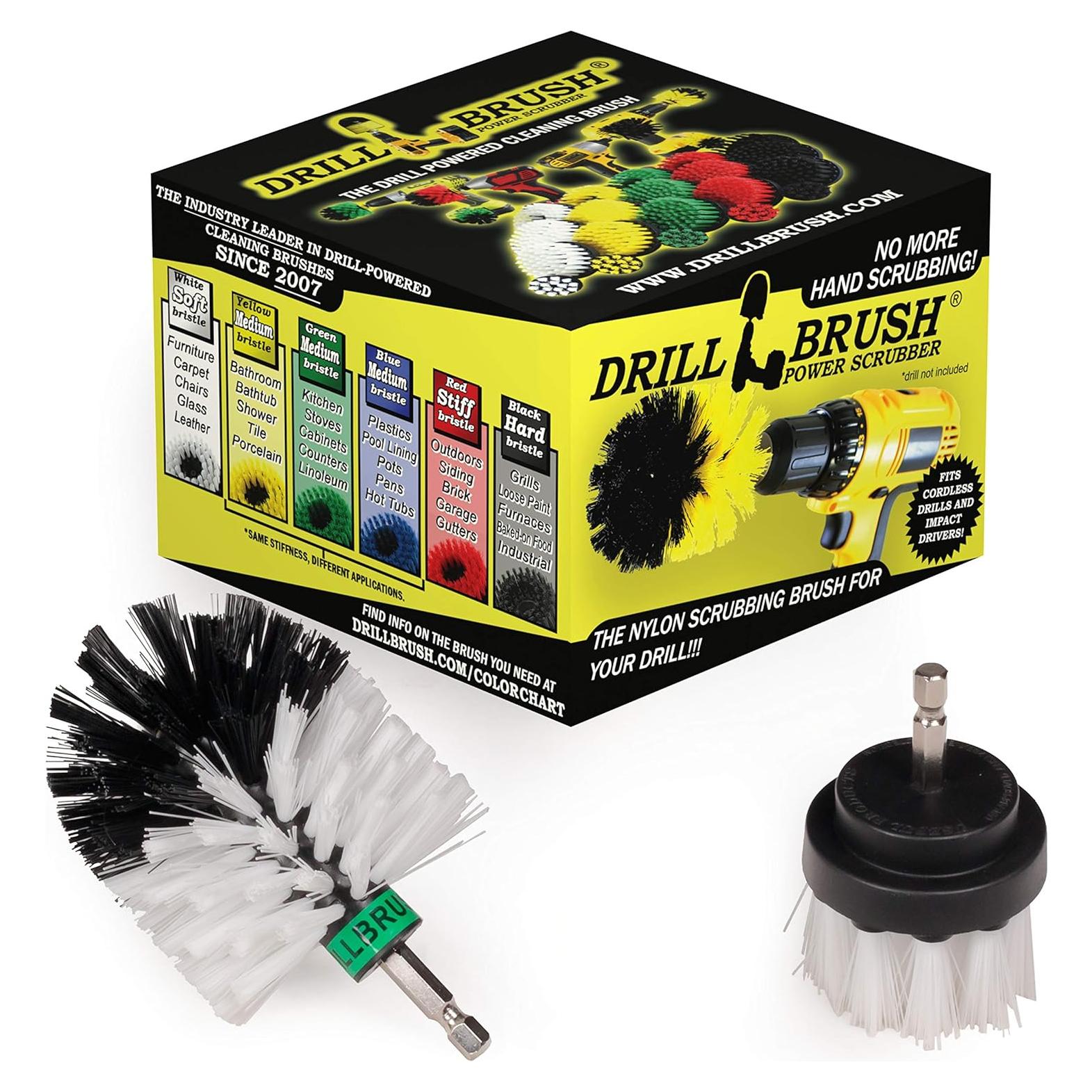 Kit de Cepillos de Limpieza Automotriz Drillbrush - 2 Piezas