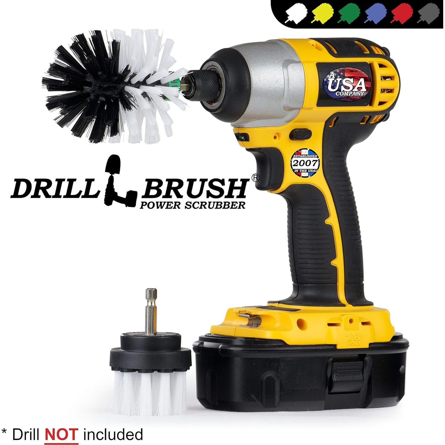 Kit de Cepillos de Limpieza Automotriz Drillbrush - 2 Piezas