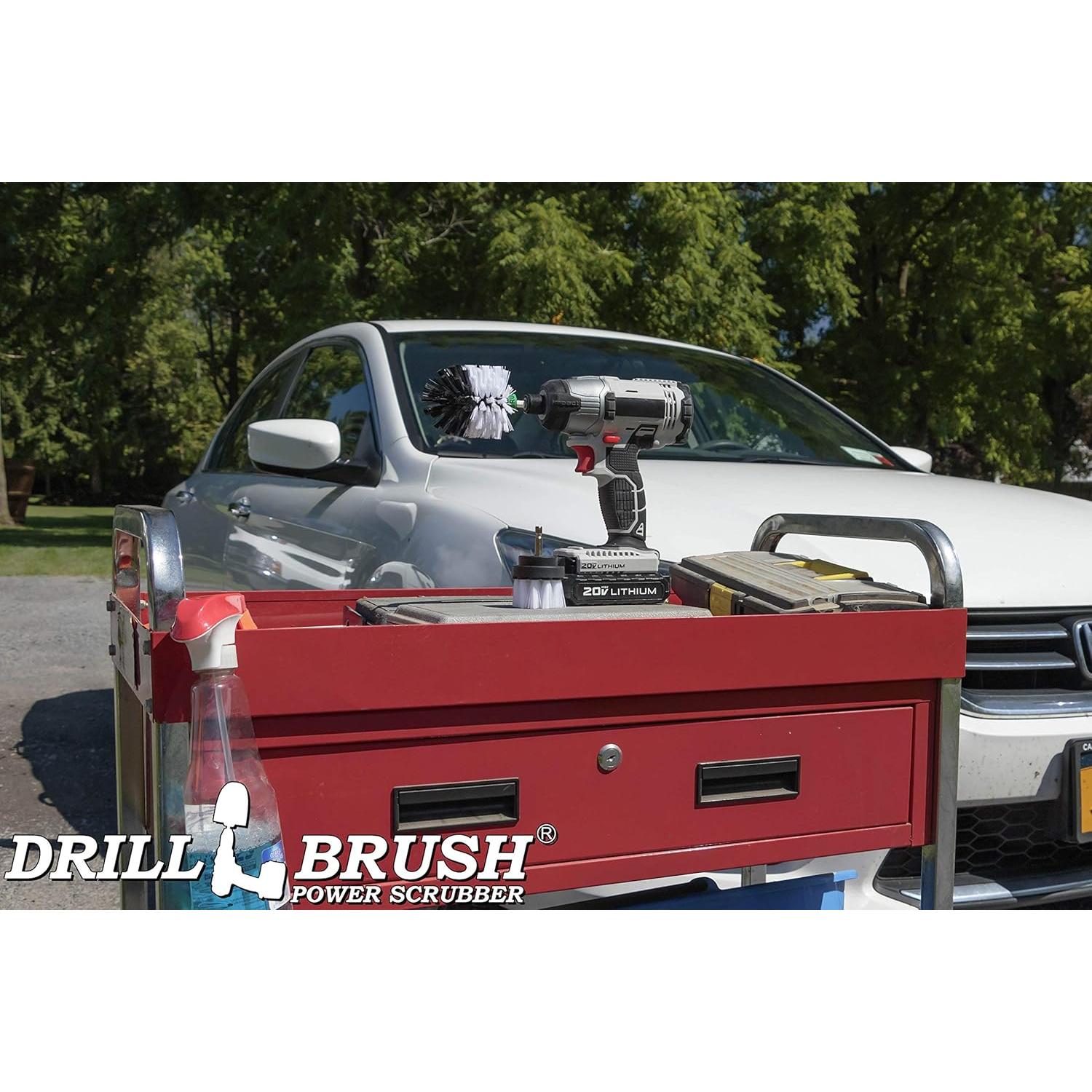 Kit de Cepillos de Limpieza Automotriz Drillbrush - 2 Piezas