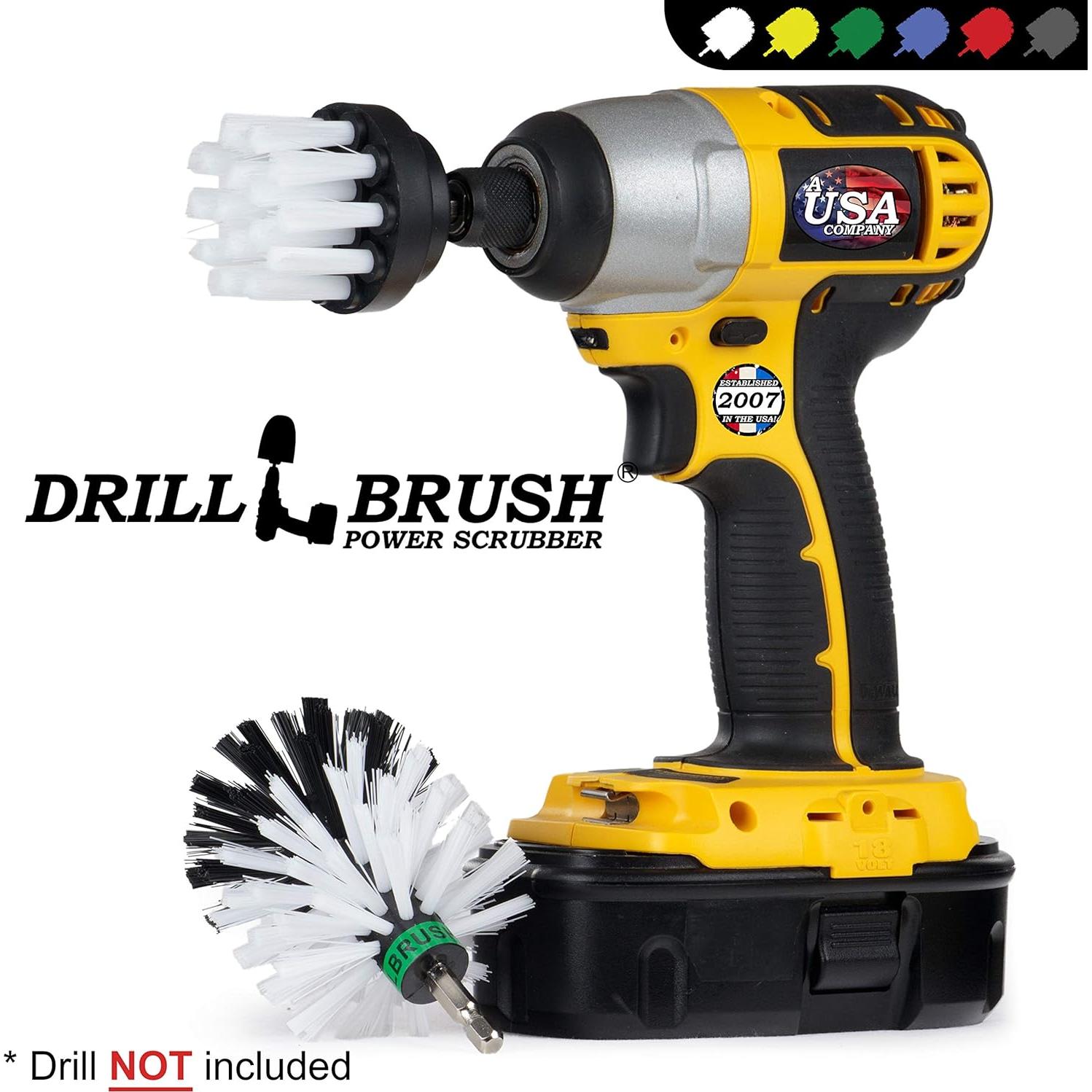 Kit de Cepillos de Limpieza Automotriz Drillbrush - 2 Piezas