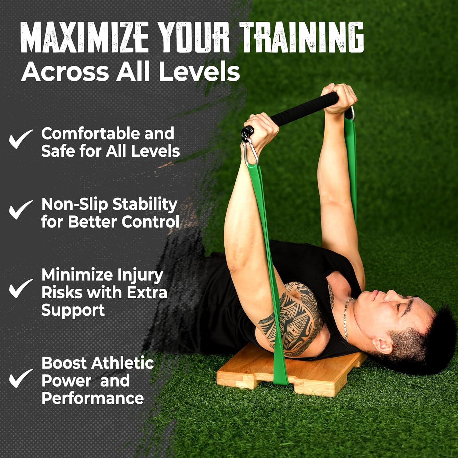 Tabla de Ejercicio de Madera SIEUSALEVN 61x32cm para Bandas