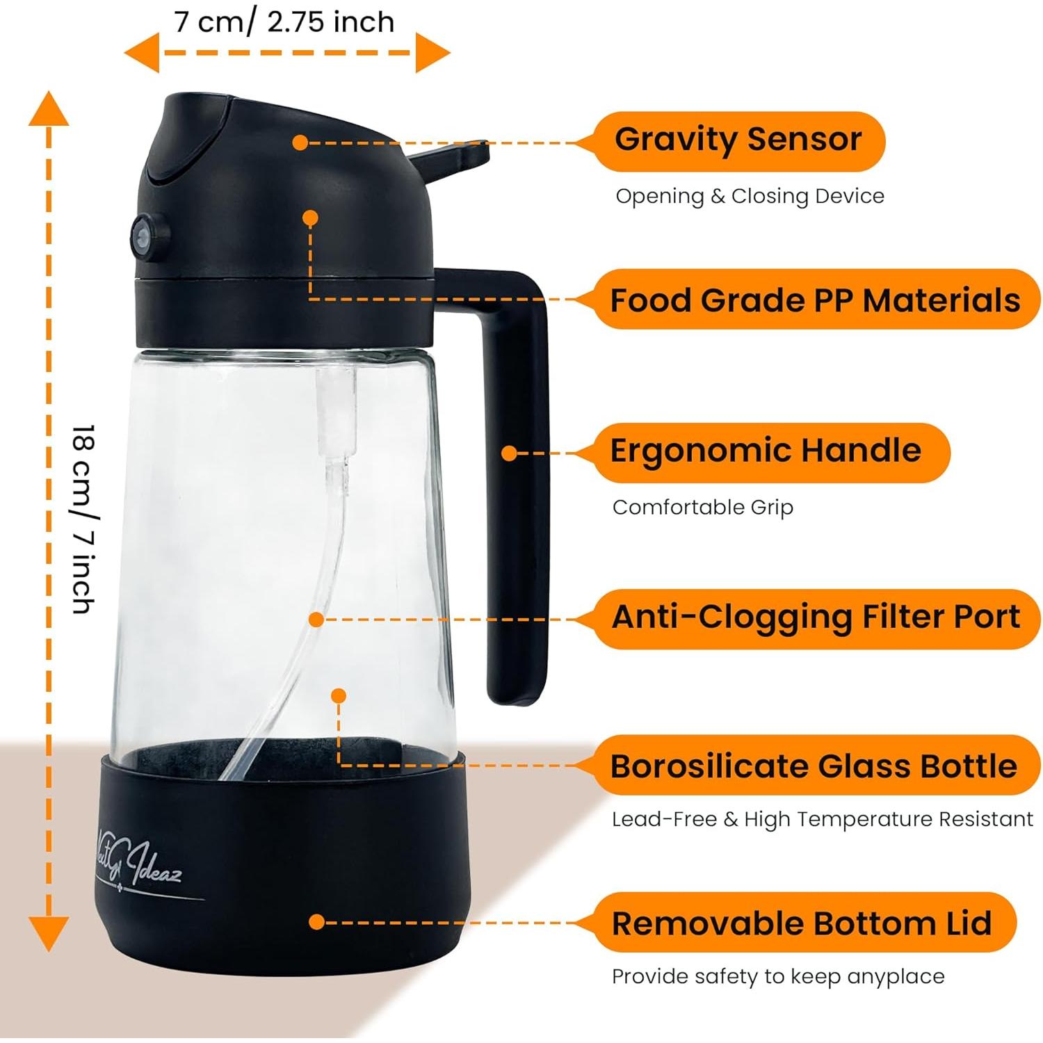 Dispensador de Aceite 2 en 1 NextG Ideaz 470ml Sin Goteo