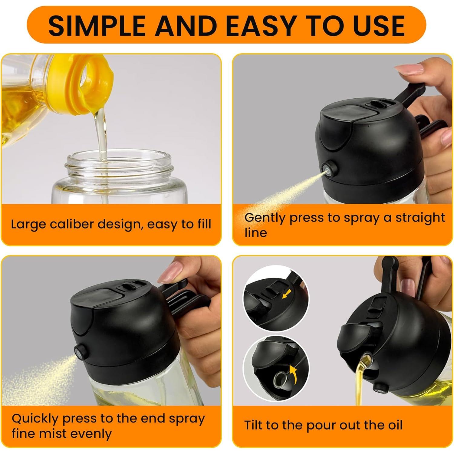 Dispensador de Aceite 2 en 1 NextG Ideaz 470ml Sin Goteo