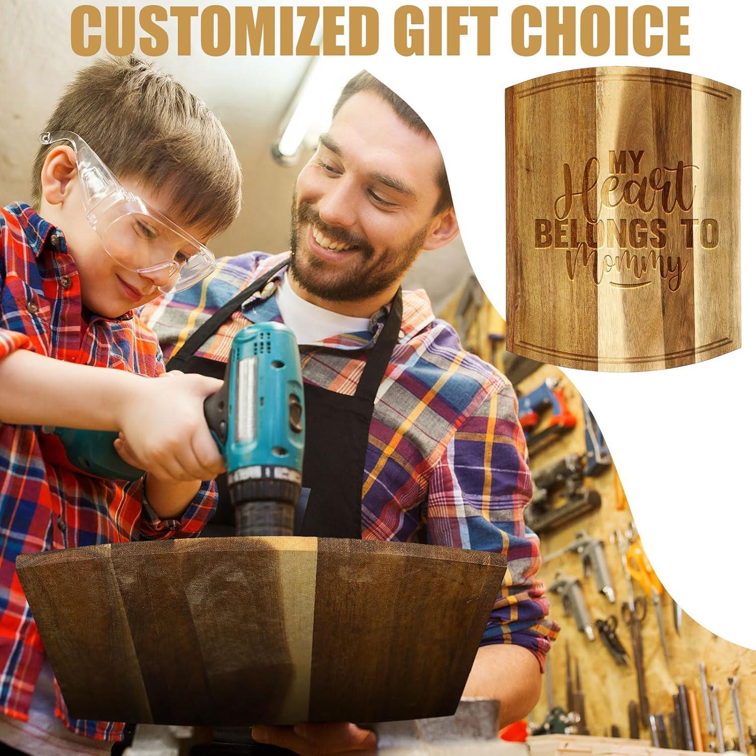 Paquete de 12 Tablas de Cortar Patelai de Madera de Acacia 30x22 cm