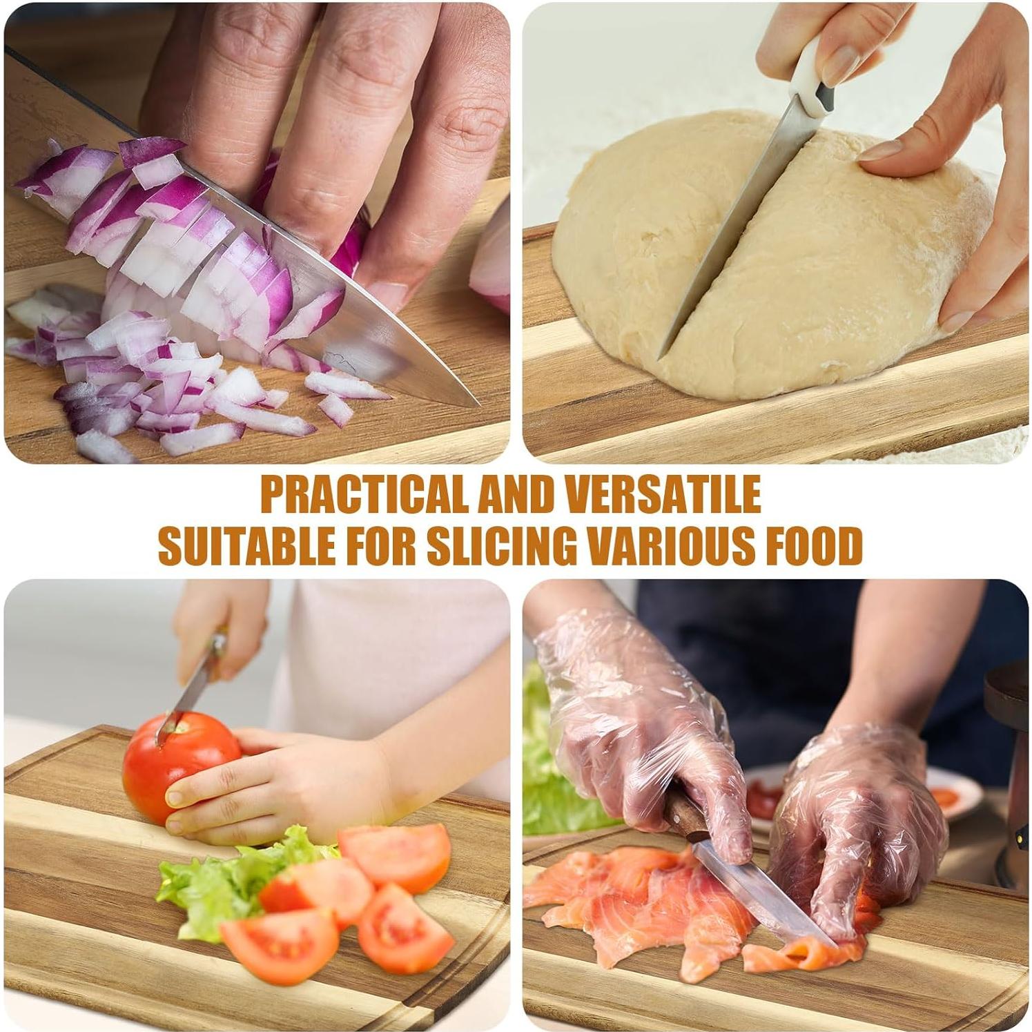 Paquete de 12 Tablas de Cortar Patelai de Madera de Acacia 30x22 cm