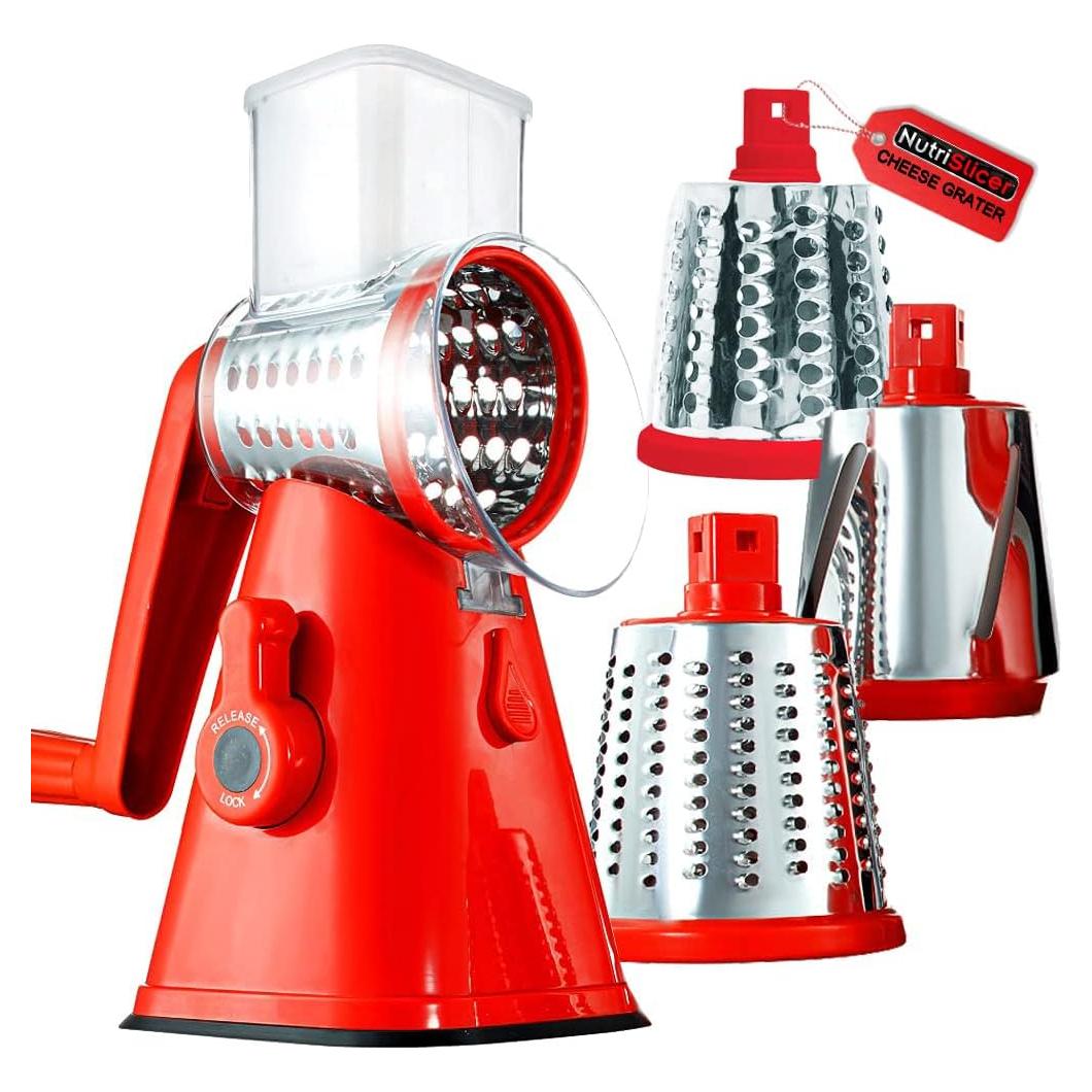 Cortador de Verduras Mandolina NUTRISLICER 3 en 1 Acero Inoxidable