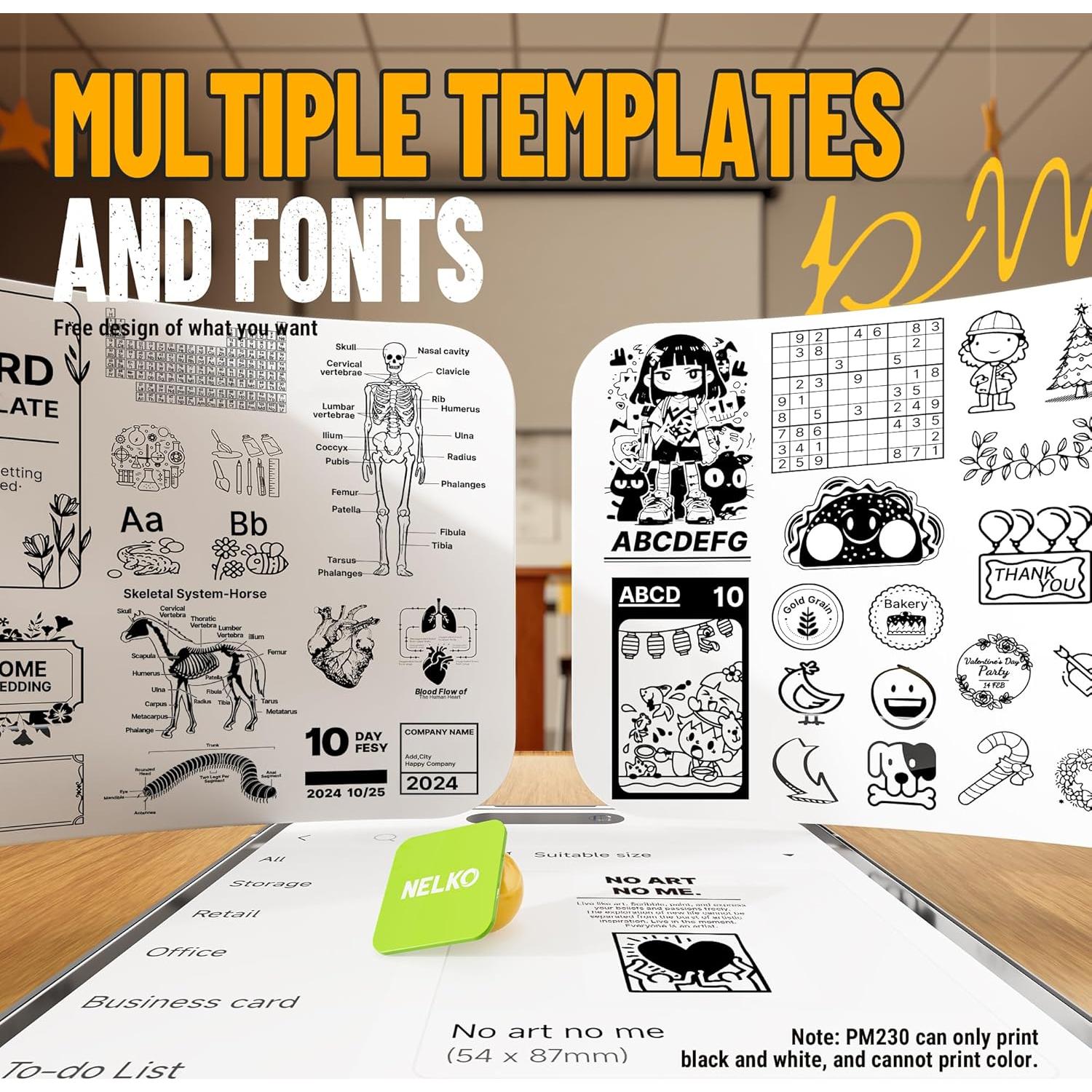 Impresora de Etiquetas Nelko PM230 Mini Bluetooth 54mm