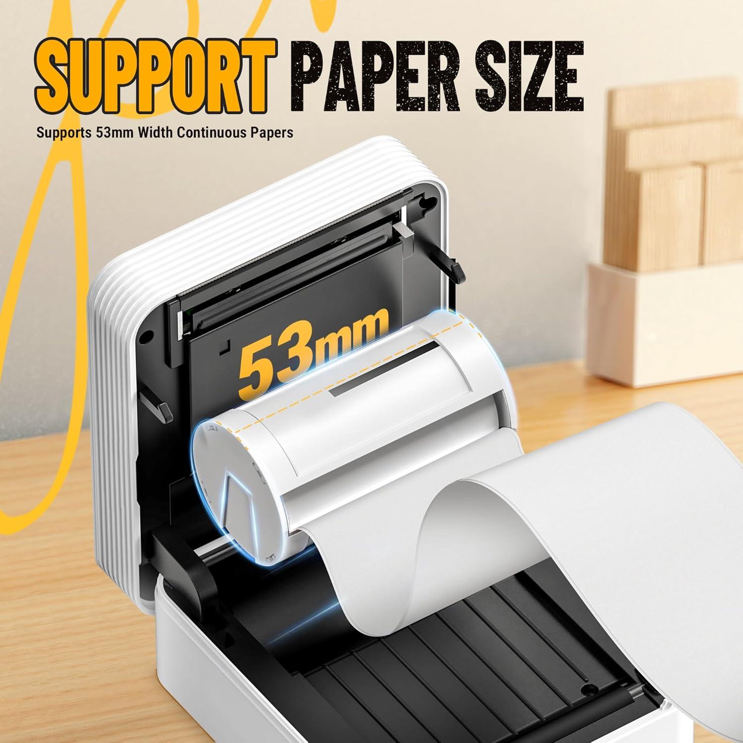 Impresora de Etiquetas Nelko PM230 Mini Bluetooth 54mm