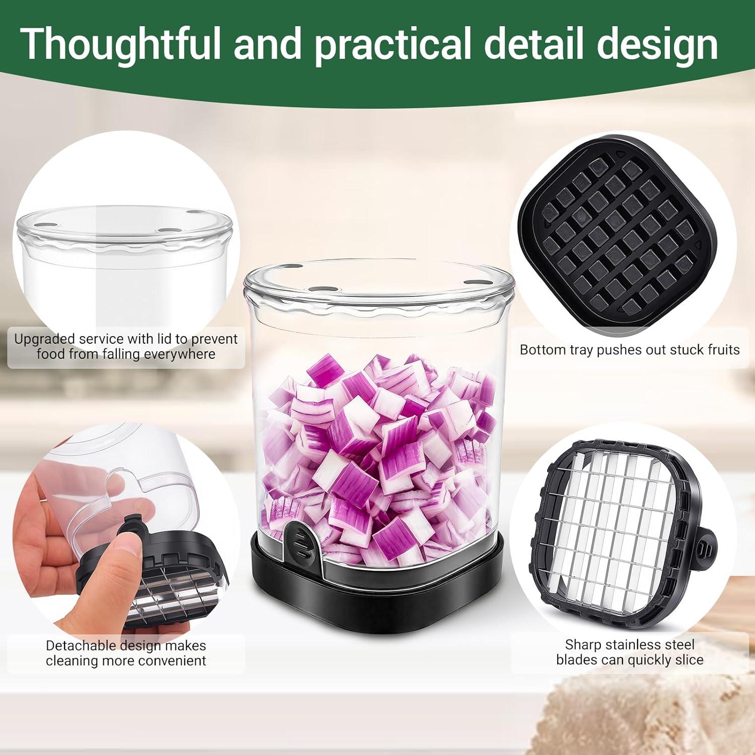 Cortador de Verduras LIVSGNISTA Mini Picador Eficiente Negro