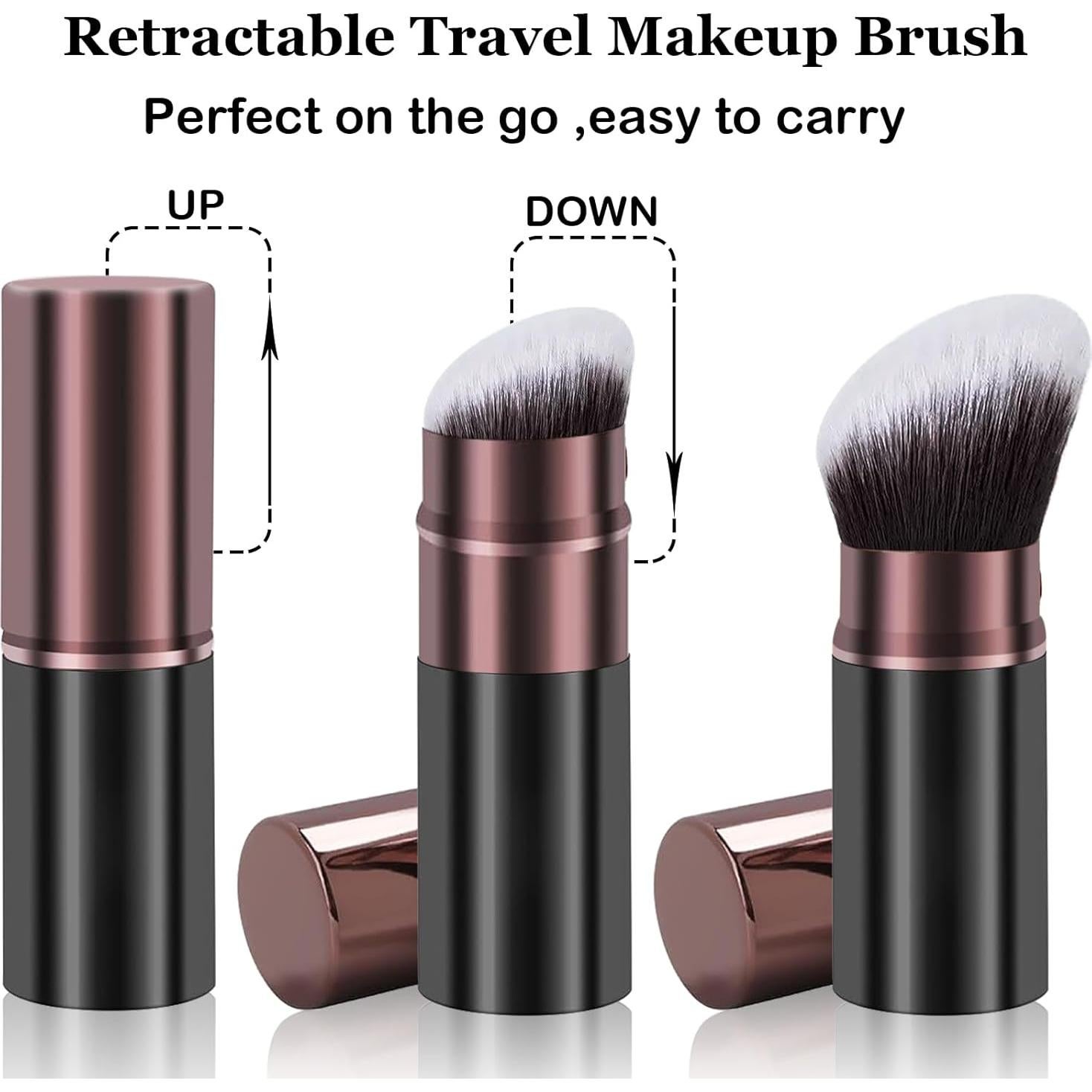 Brocha de Maquillaje Kabuki Retráctil Keriloo - Multiusos