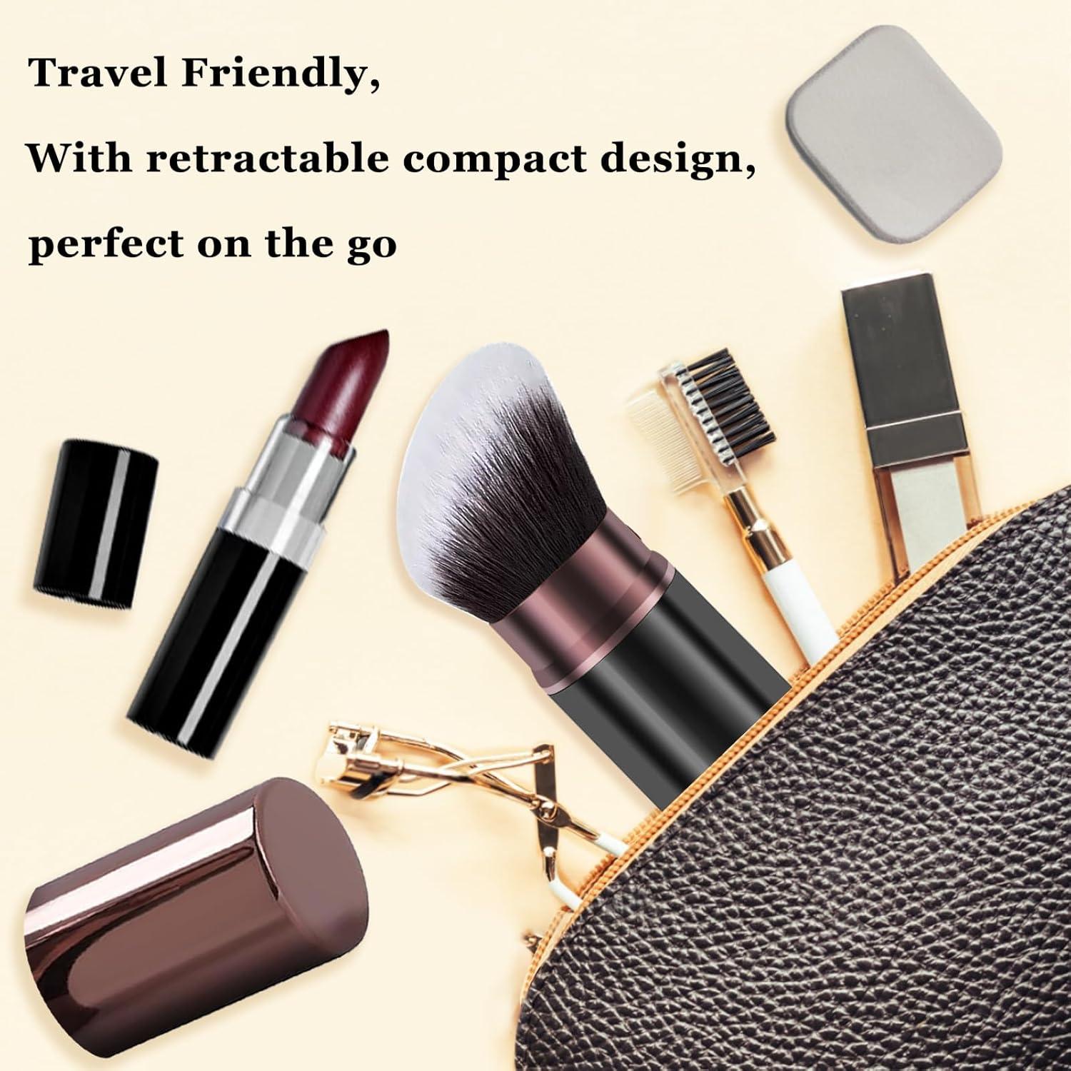 Brocha de Maquillaje Kabuki Retráctil Keriloo - Multiusos