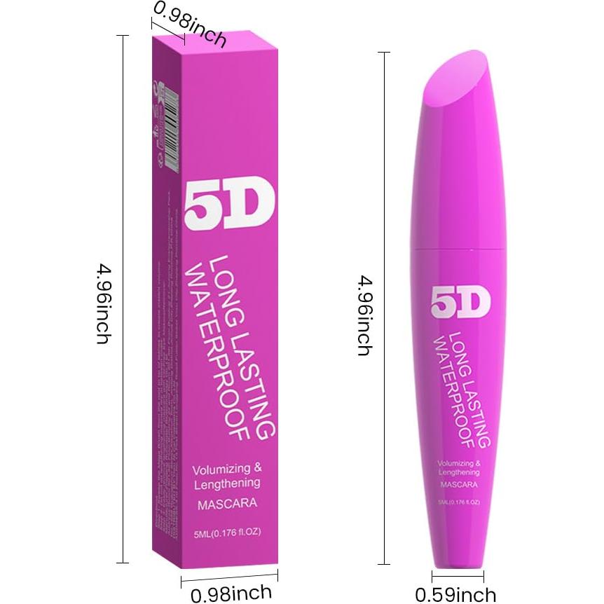 Máscara Voluminizadora Negra BINGBRUSH 5 ml Larga Duración