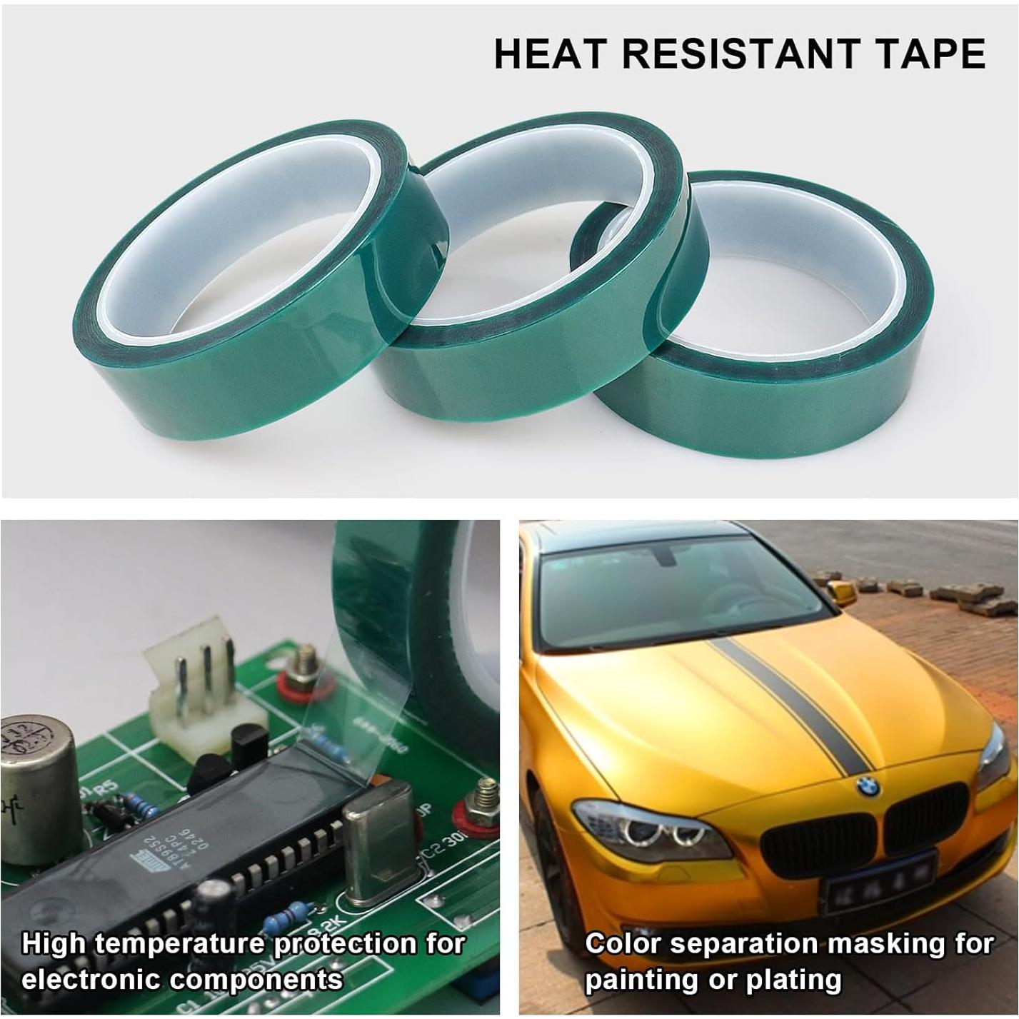 Cinta de Alta Temperatura BOMEI PACK 3 Rollos 25mm x 33m