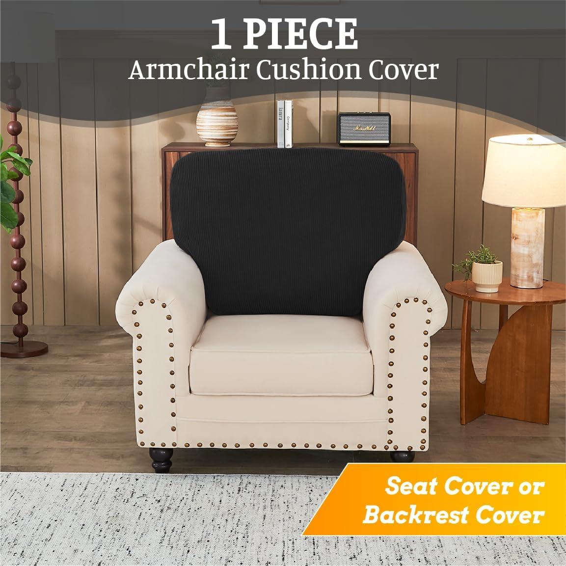 Funda de Sofá Seccional Elástica BT.WA Negra para Asiento