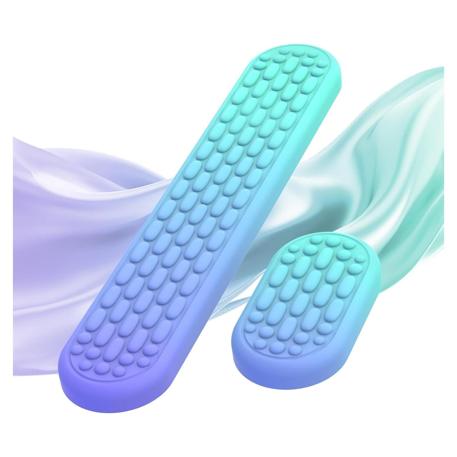 Reposamuñecas Ergonómico MoKo con Espuma Viscoelástica - Gradiente Púrpura Verde