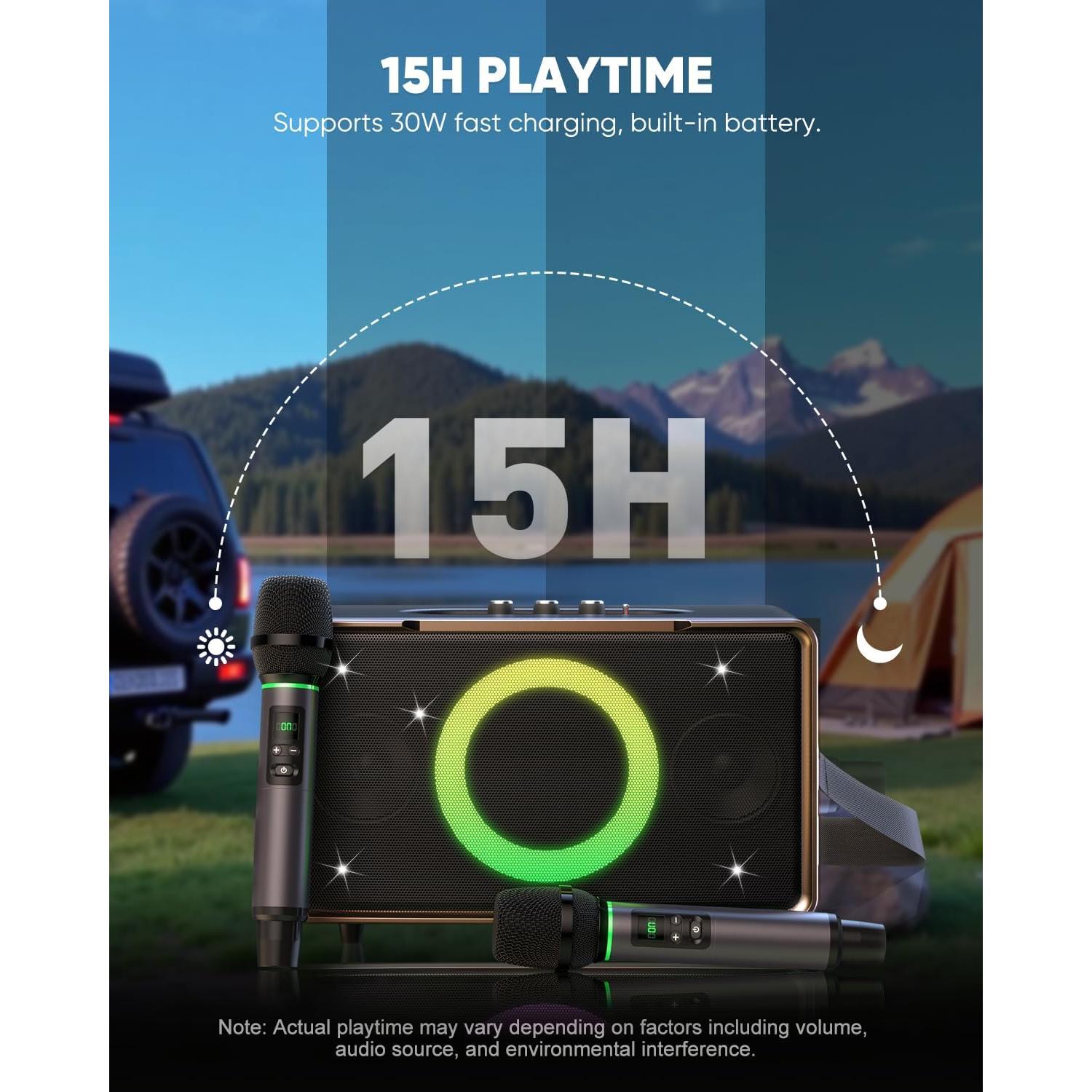 Altavoz Bluetooth GFEEN-01 100W con Subwoofer 5" y Micrófono