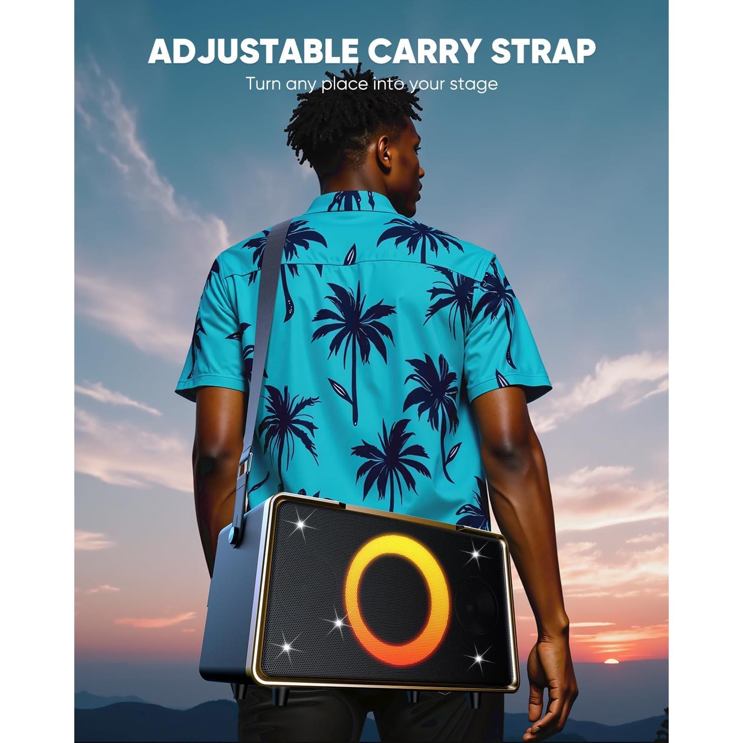 Altavoz Bluetooth GFEEN-01 100W con Subwoofer 5" y Micrófono