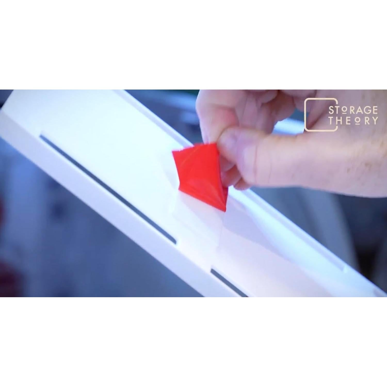 Organizador de Yogur para Nevera Storage Theory - 4 Tazas - Blanco