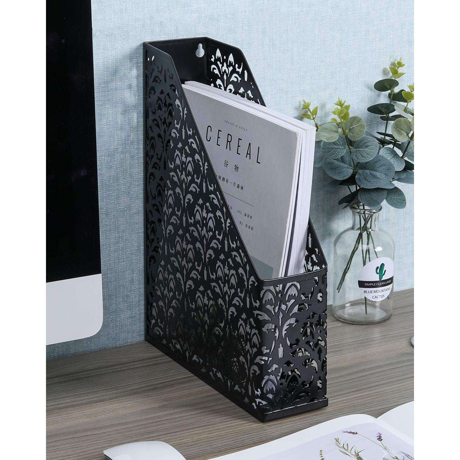 Soporte de Archivo de Metal EasyPAG - Organizador Negro A4