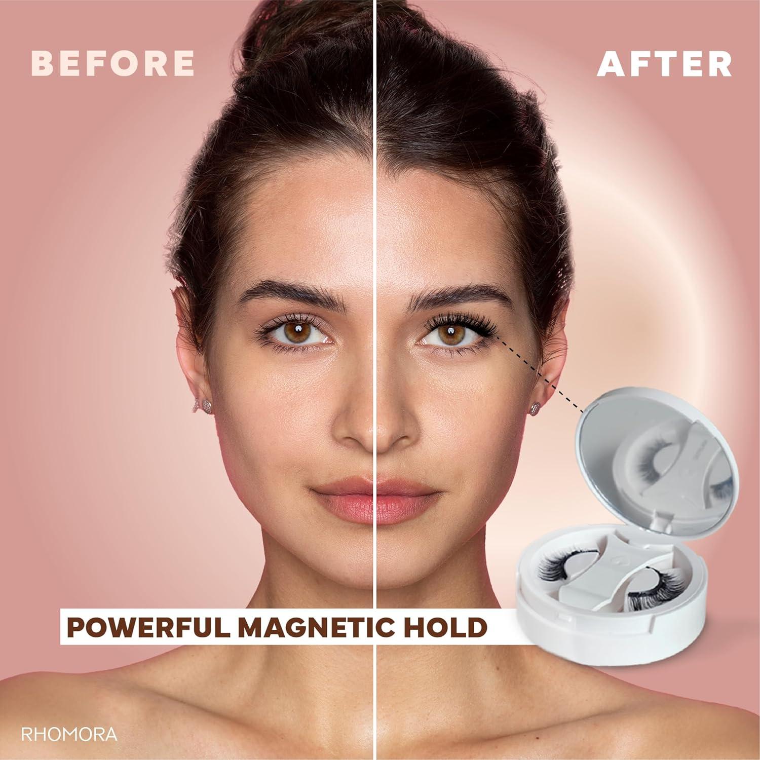 Pestañas Magnéticas Rhomora Reutilizables con Aplicador