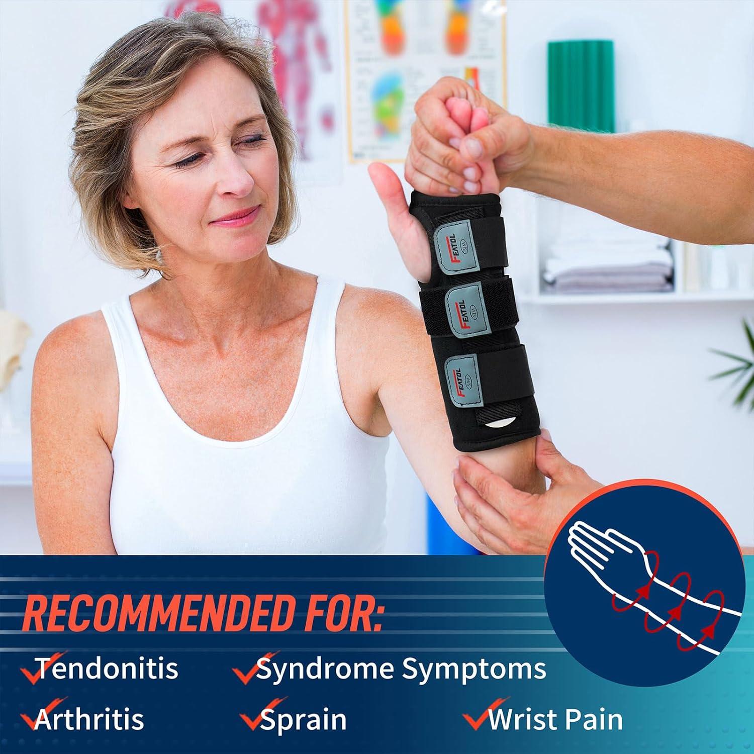 Muñequera FEATOL para Síndrome del Túnel Carpiano - Soporte Nocturno