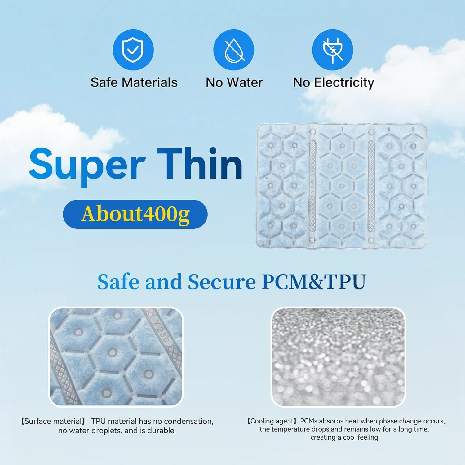 Almohadilla Refrigerante PCM 40x30 cm - Cojín Sin Condensación