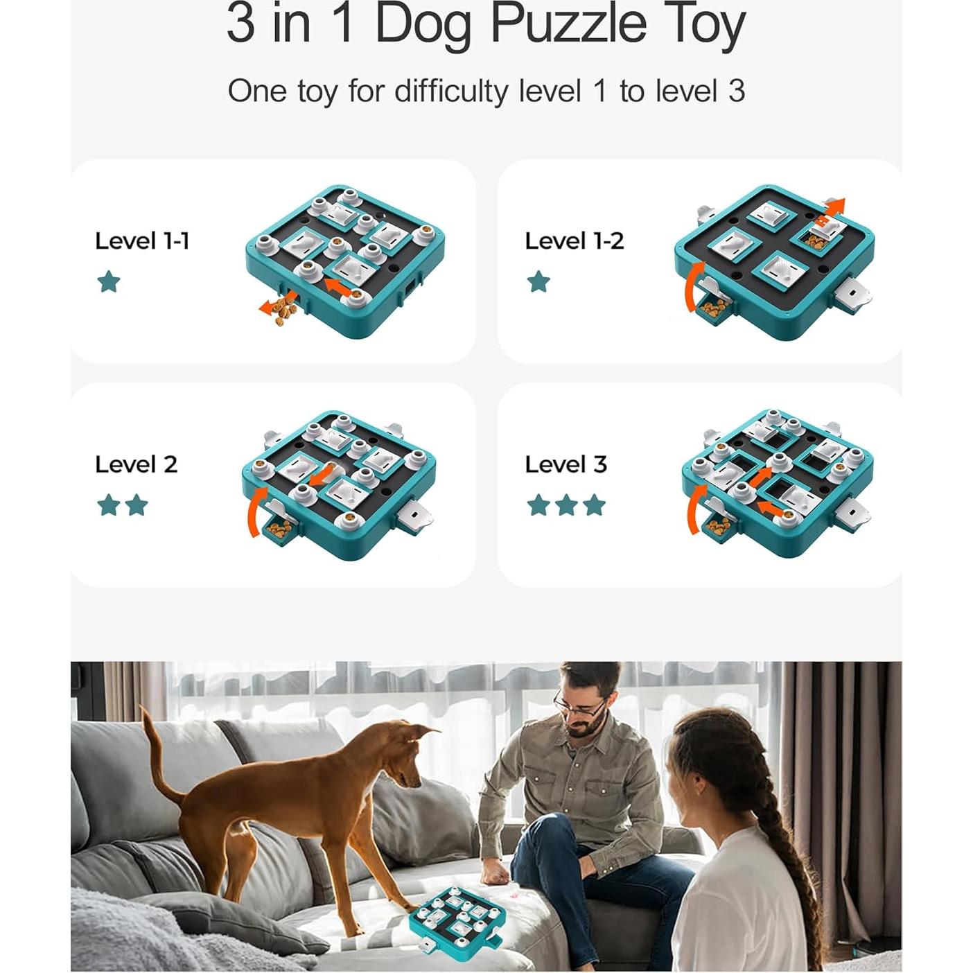 Juguete de Rompecabezas Interactivo para Perros LACCEN 3 en 1