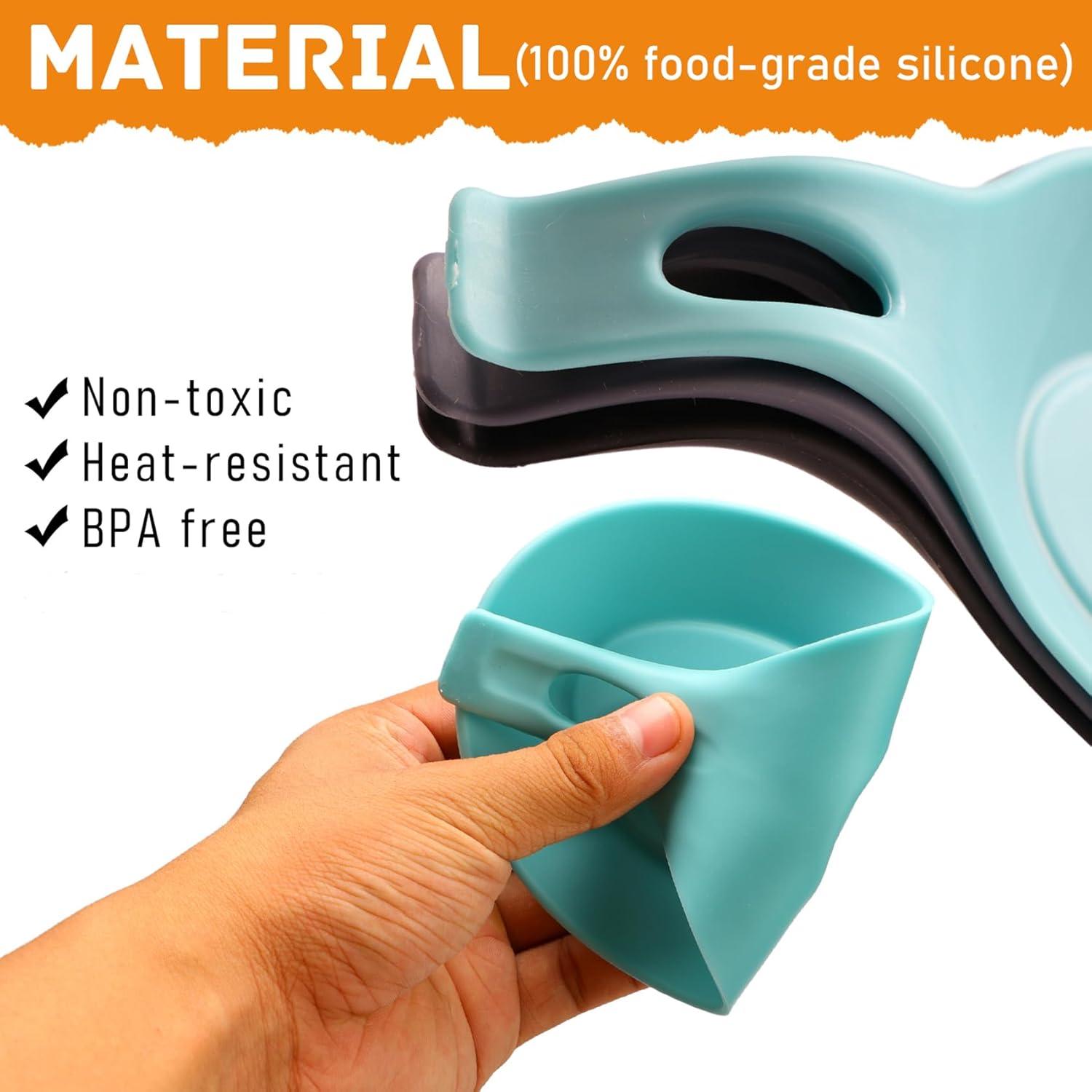 Soporte para Cucharas de Silicona HMDZMR - Paquete de 3, Resistente al Calor