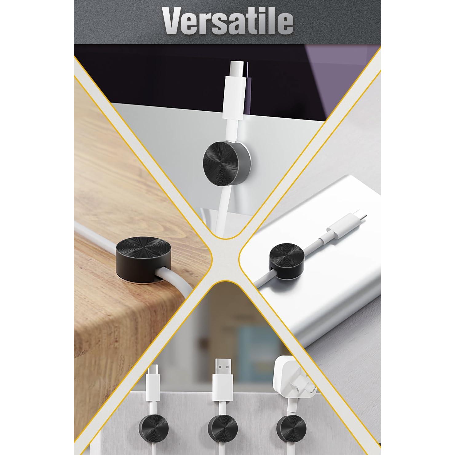 Clips Magnéticos de Silicona Xuuza 5 Piezas Soporte de Cables