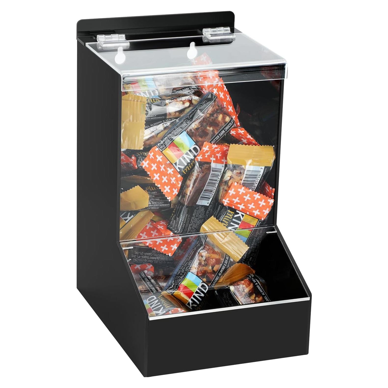 Dispensador de Caramelos DUNTON Acrílico Negro 26.5x20.1 cm