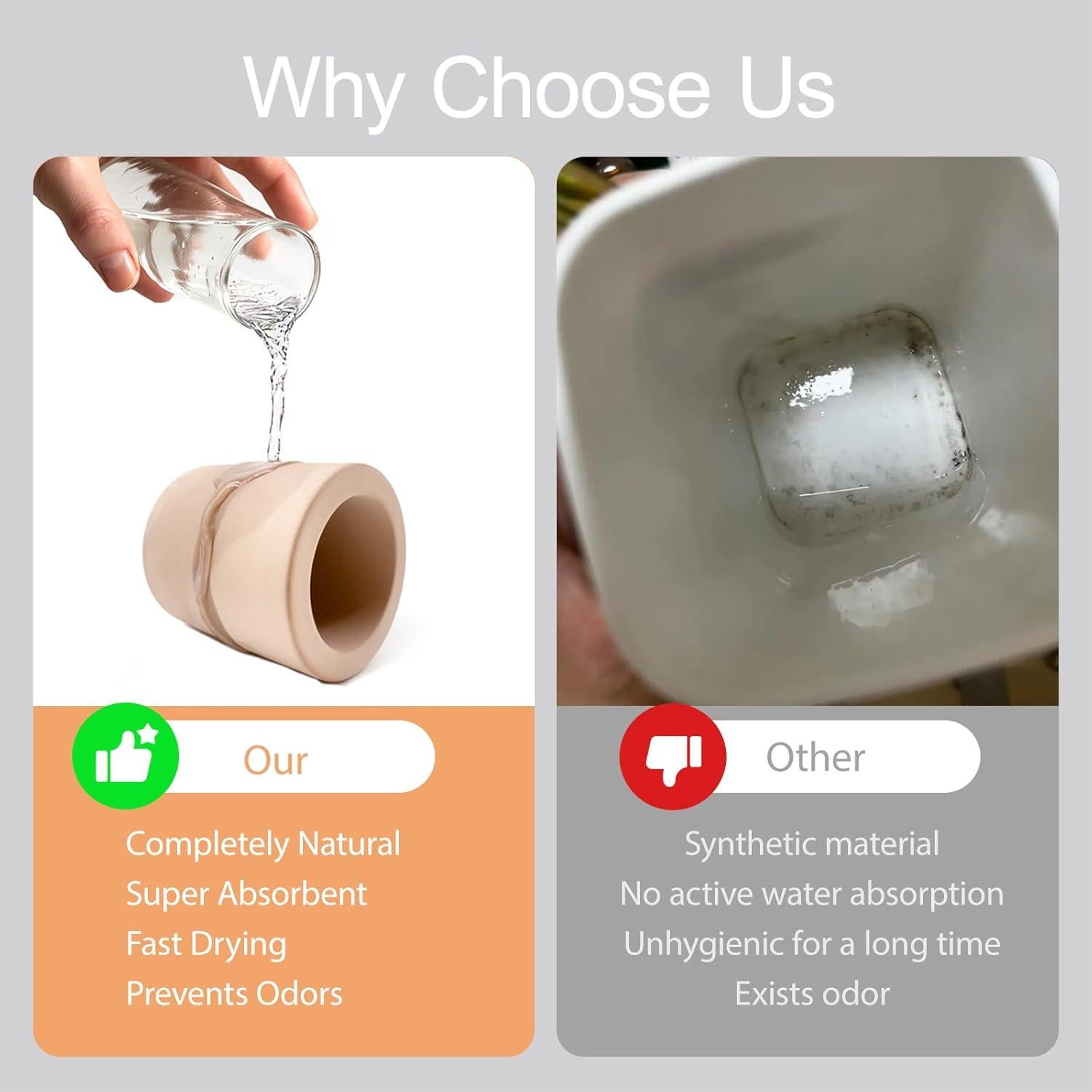 Soporte de Cepillos de Dientes DiatZeno Beige Compacto 6.1cm