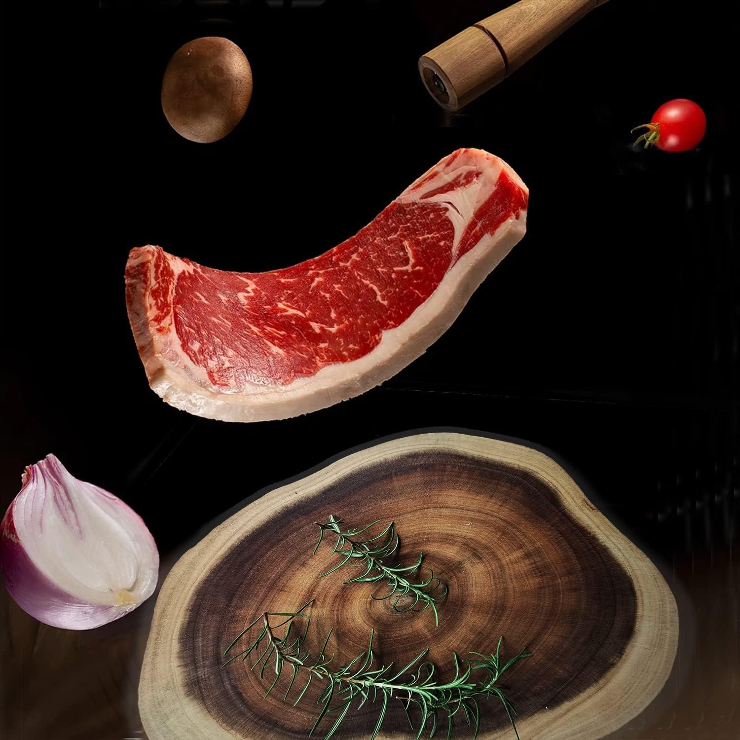 Tabla de Cortar Redonda Resafy de Madera de Acacia 36 cm