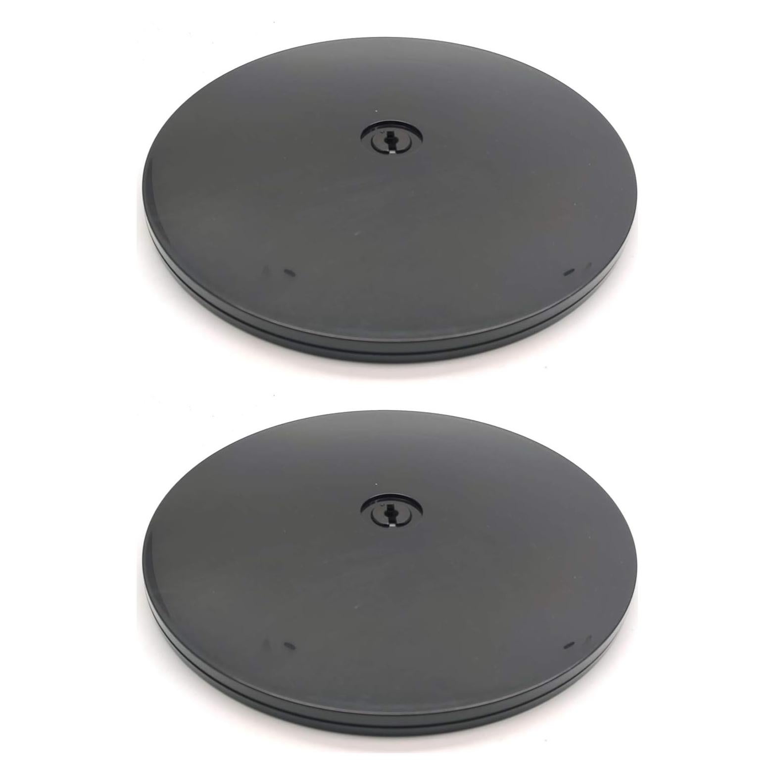 Lazy Susan Acrílico Susenya 7" Negro 2-Pack Organizador