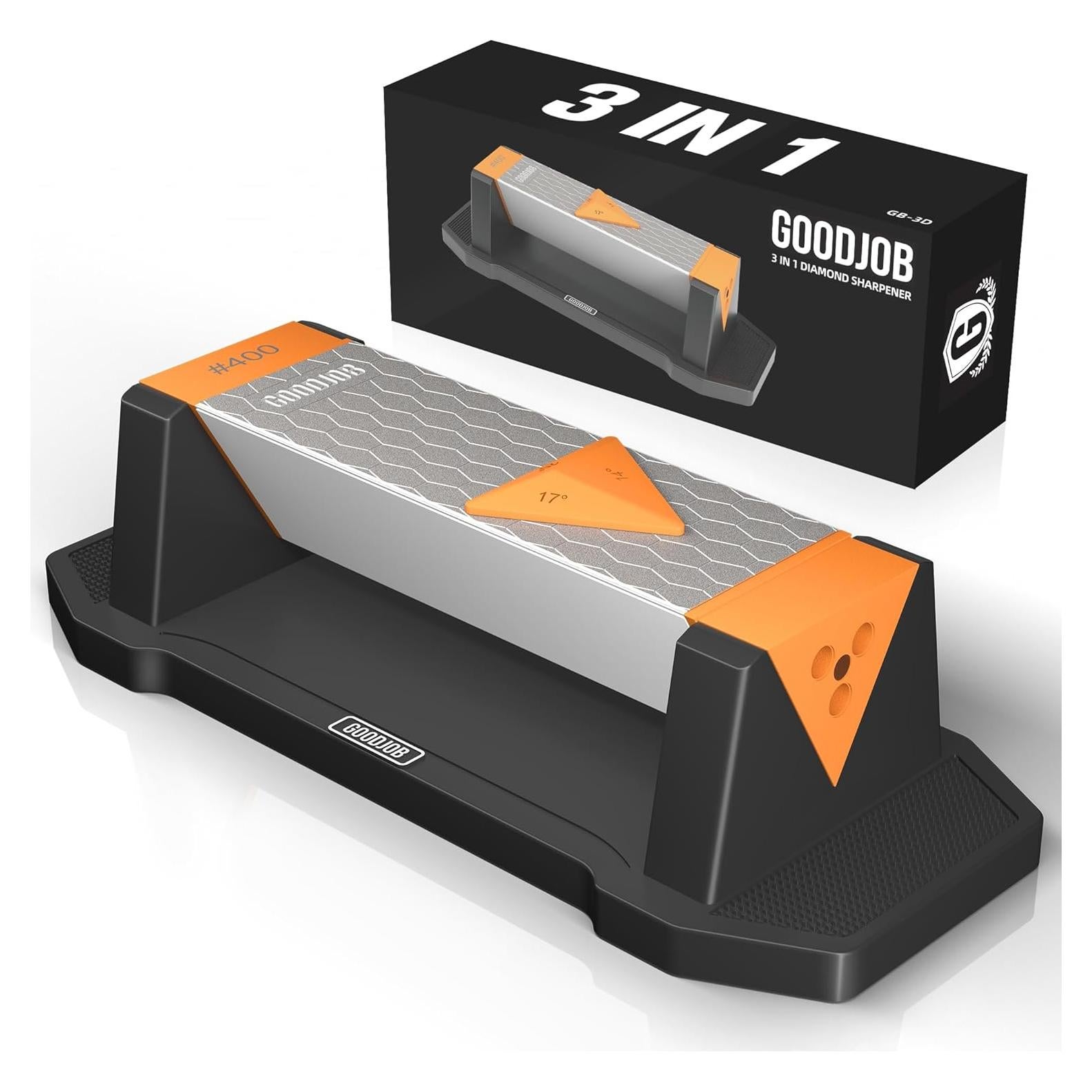 Piedra de Afilar Diamante Goodjob 3 en 1 Grano 400/1000/8000