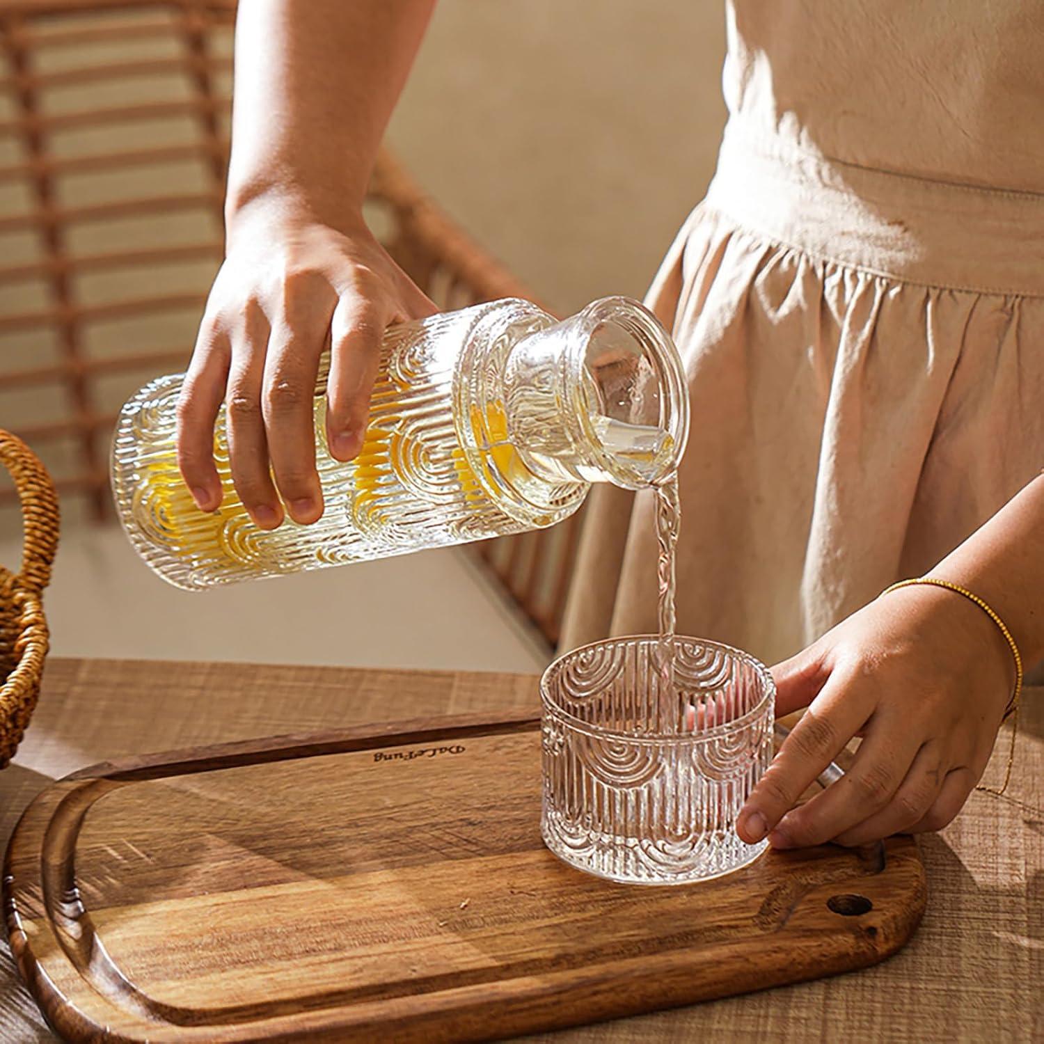 Juego de Jarra de Agua y Vaso de Noche FQDGTFA 640 ml