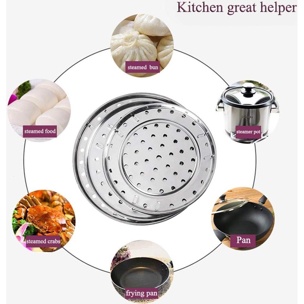 Soporte de Vapor Acero Inoxidable 4 Paquetes 19.3-26 cm