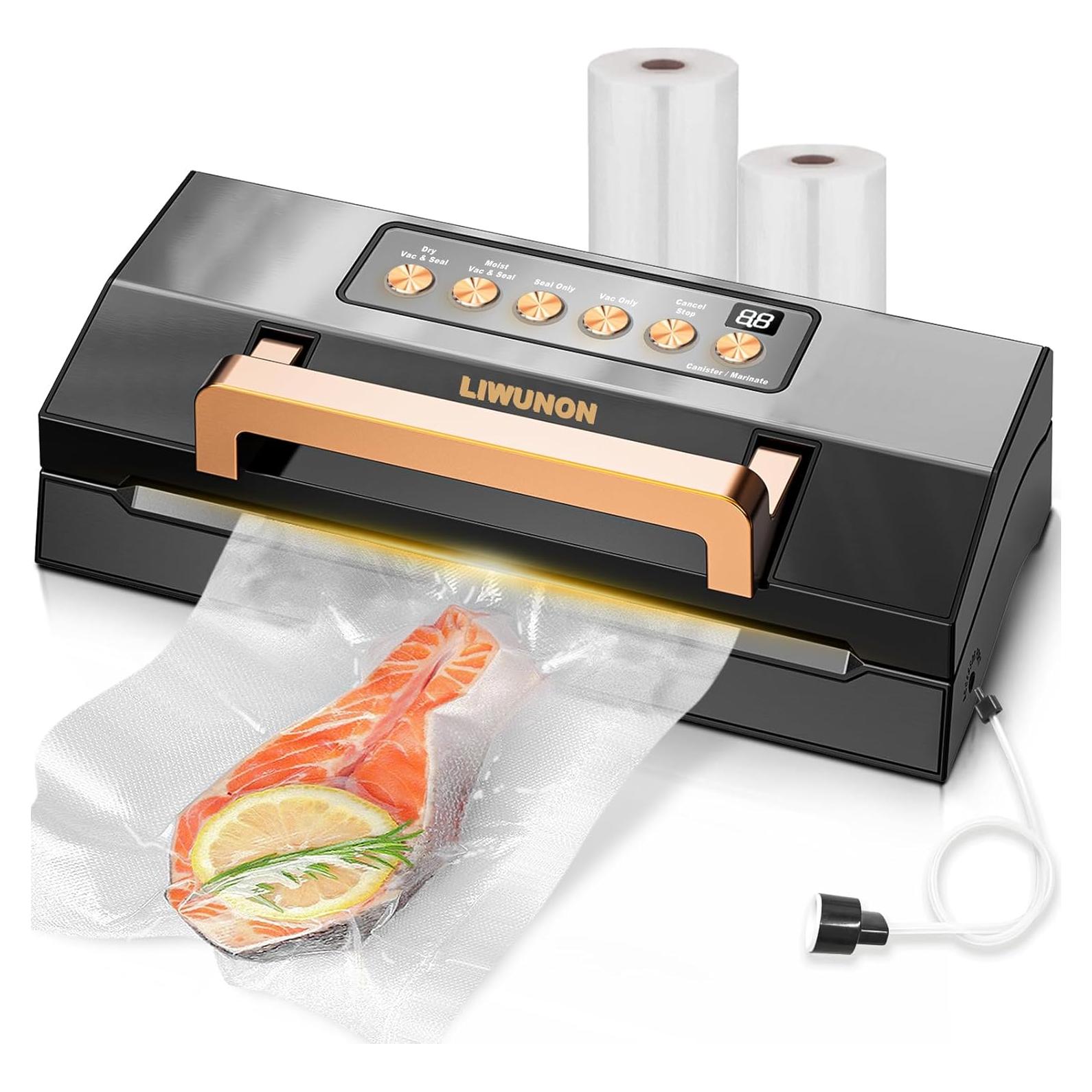 Máquina de Sellado al Vacío LIWUNON VS8002 Automática 2.36kg