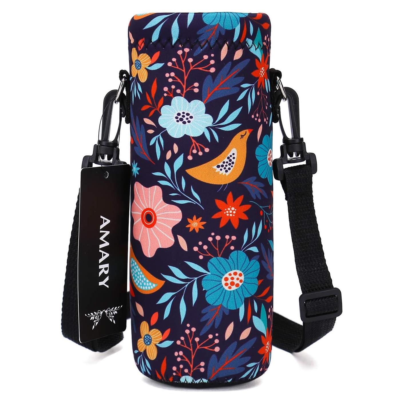 Bolsa Portabotellas Neopreno AMARY 500ML Aves con Correa