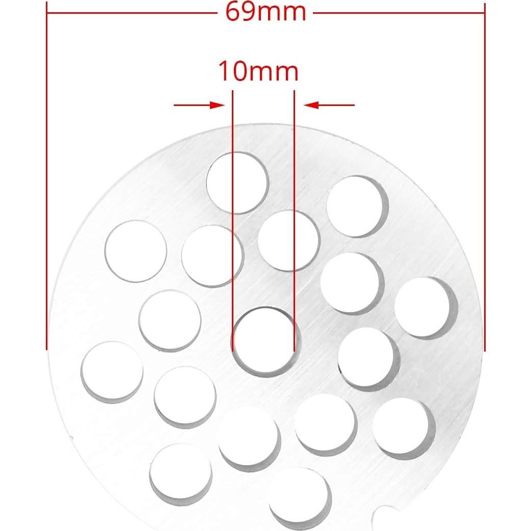 Disco de Acero Inoxidable #12 para Picadora de Carne iVict