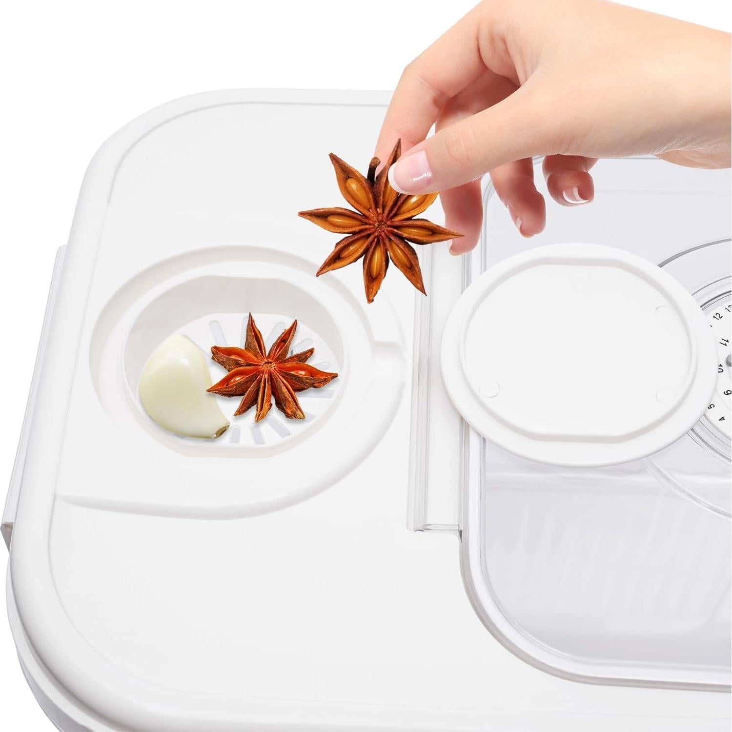 Contenedor de Alimentos HGANBZHS 10kg con Tapa y Taza Medidora