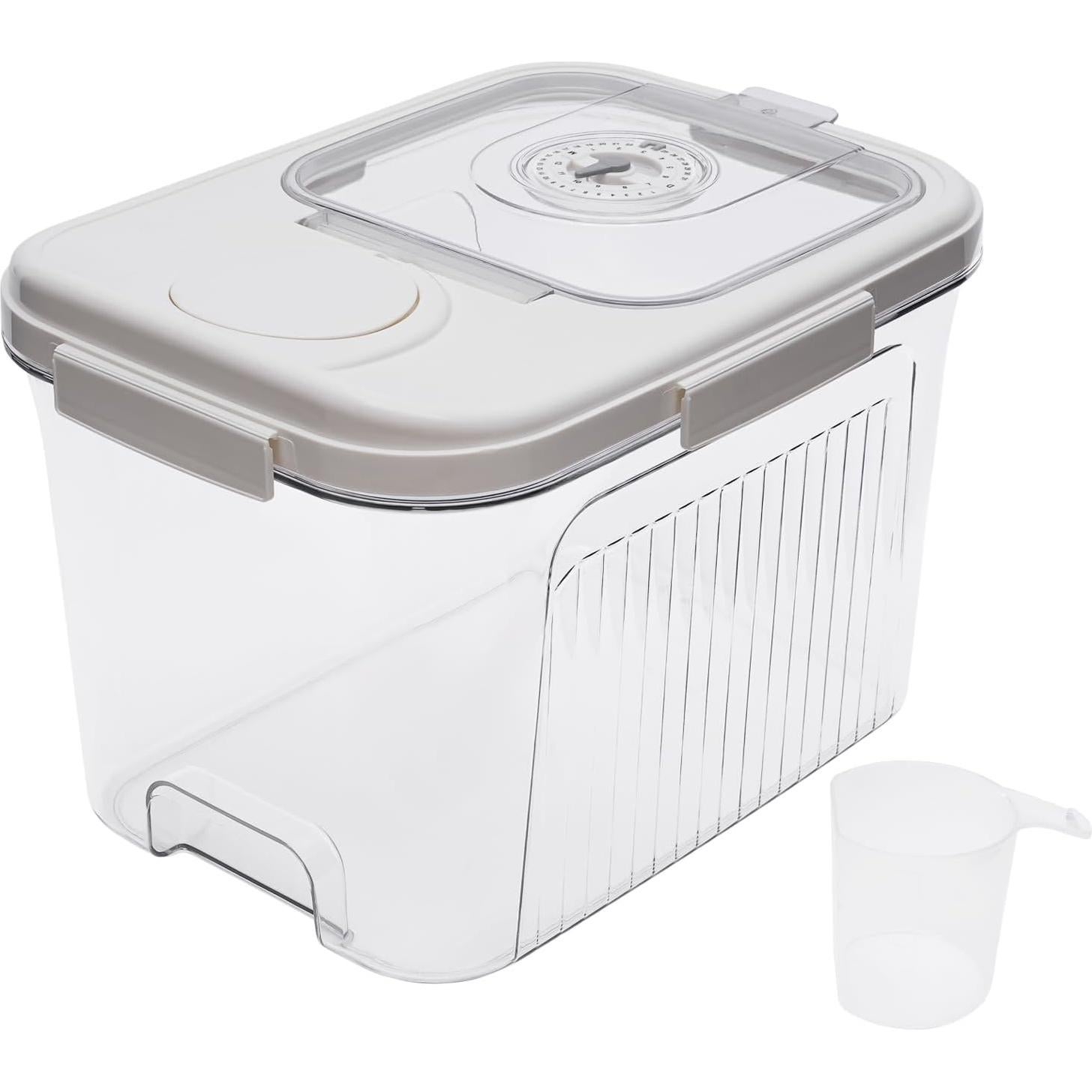 Contenedor de Alimentos HGANBZHS 10kg con Tapa y Taza Medidora