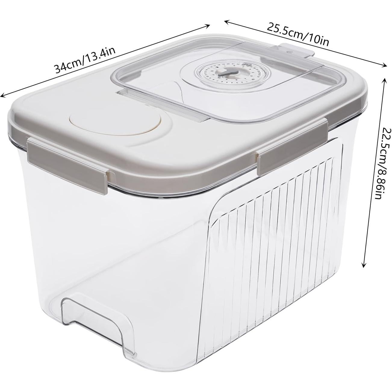 Contenedor de Alimentos HGANBZHS 10kg con Tapa y Taza Medidora