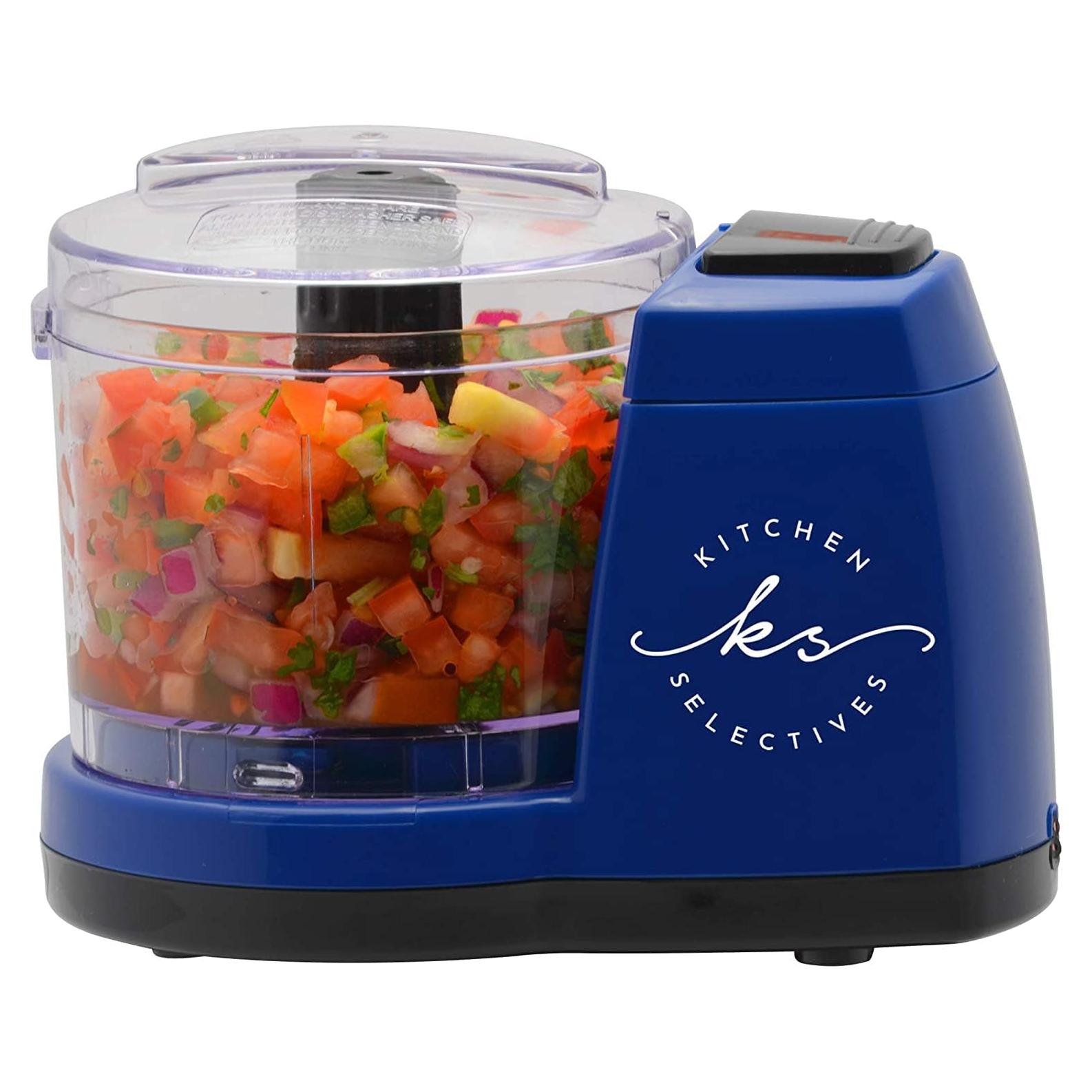 Mini Picador Eléctrico Kitchen Selectives 1.5 Tazas Azul