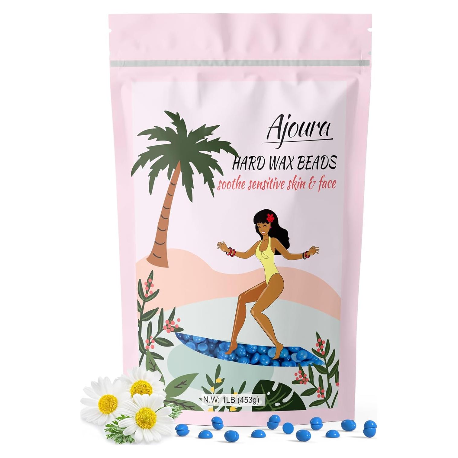 Perlas de Cera Dura Ajoura 450g Manzanilla para Depilación