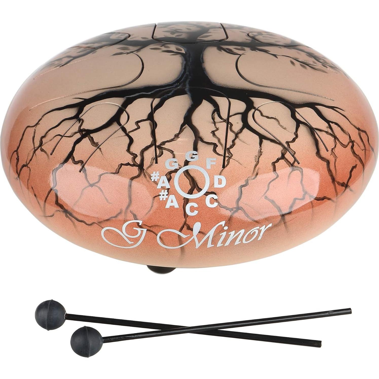 Tambor de Lengua G Menor X8 Drums 11 cm Acero 8 Notas